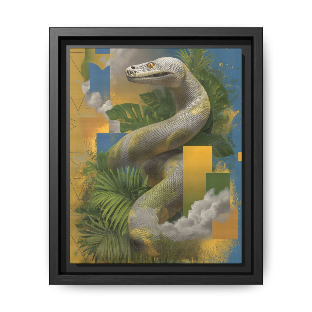 Serpent of Surreal Geometries: Tropical Hyperrealism, Digital Snake Illustration   |    Custom Orders Available