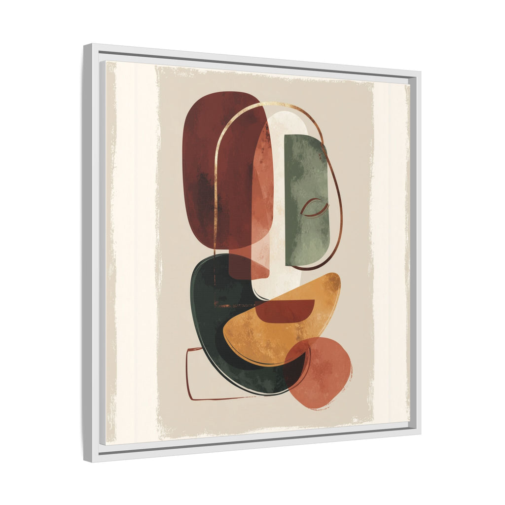 Layered Geometries: Mid-Century Modern Composition, Organic Abstract Design, Translucent Intersecting Shapes   |   Custom Orders Accepted