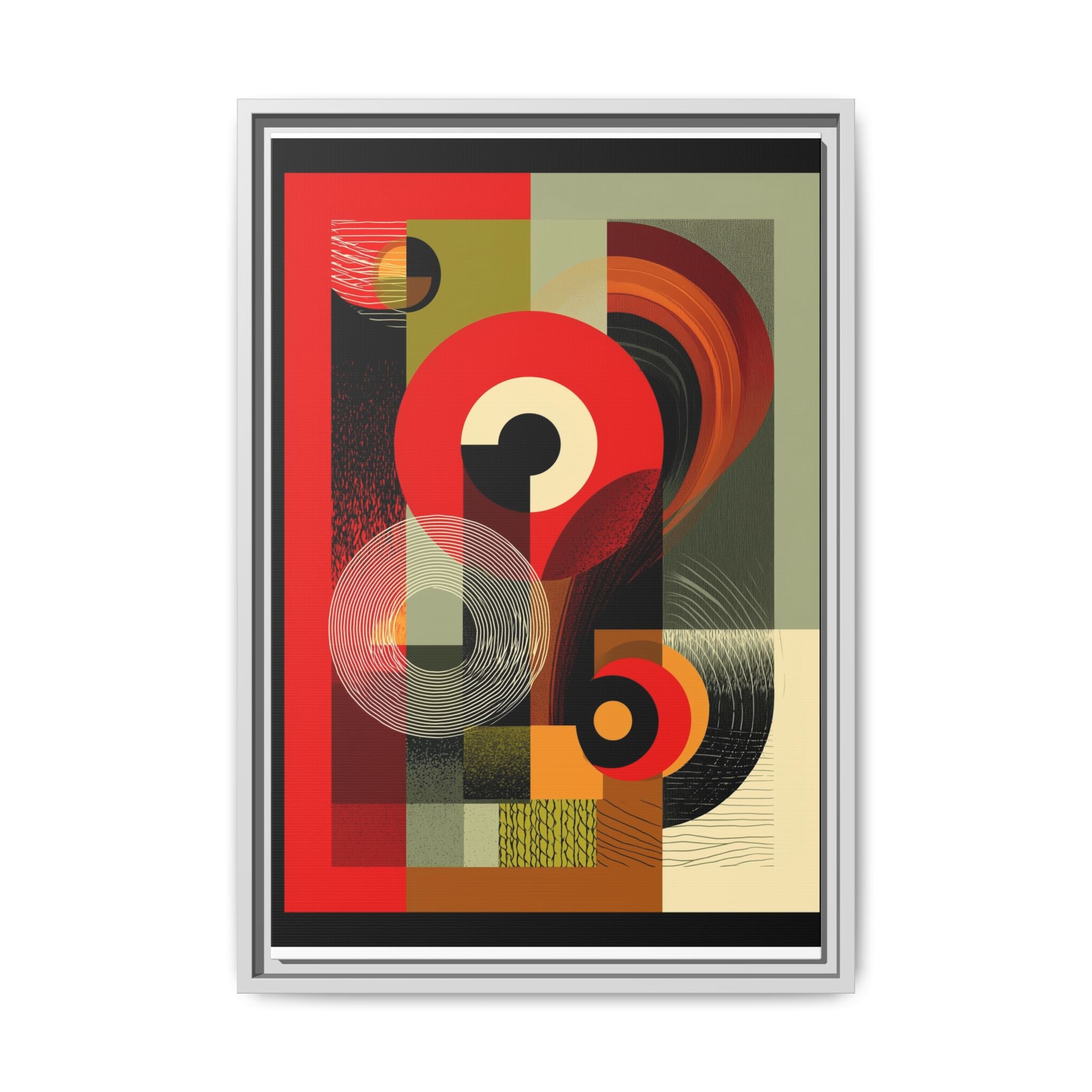 Chromatic Geometrics: Abstract Constructivist Composition, Modernist Color Blocking, Layered Circular Forms   |   Custom Orders Accepted