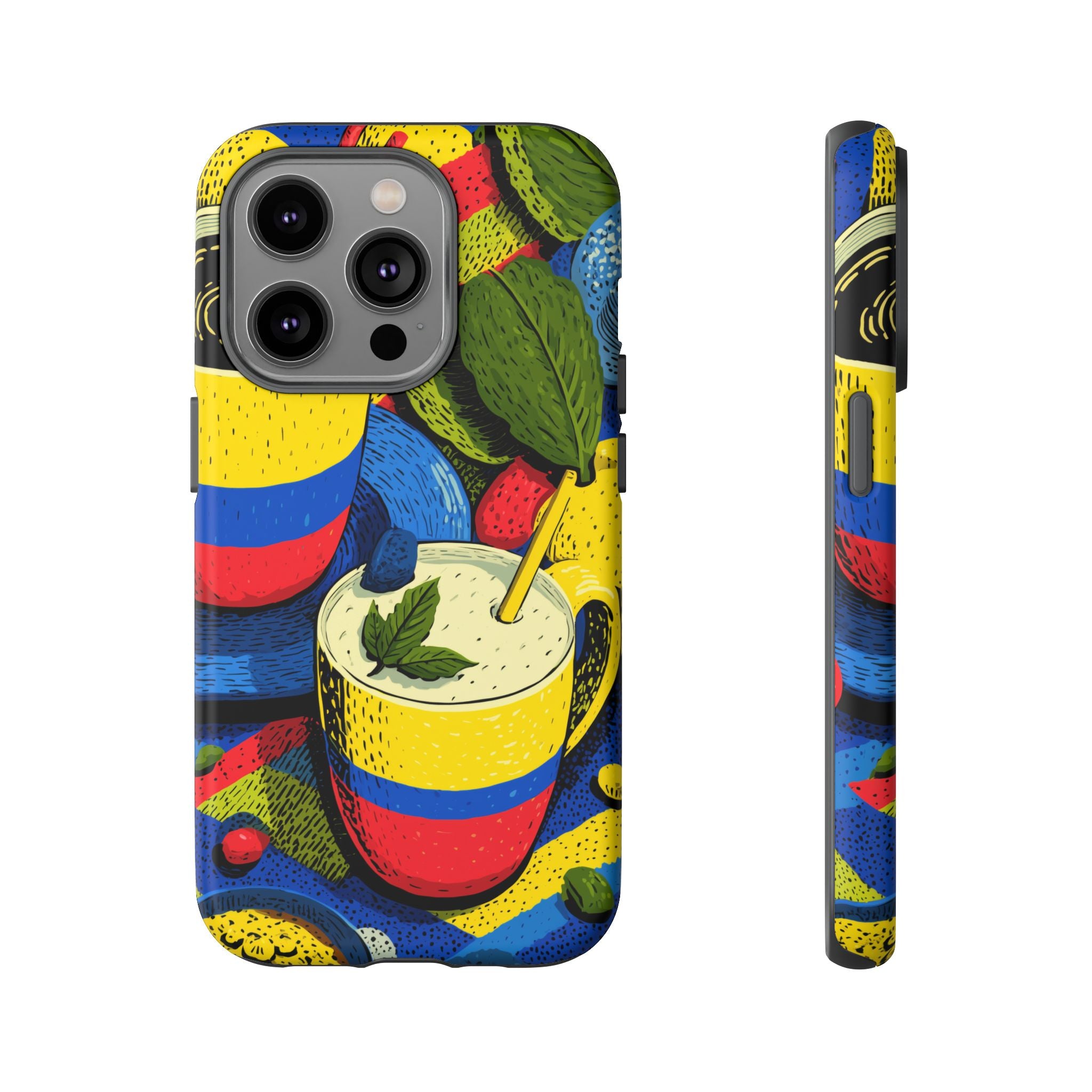 Vibrant Phone Case for Tough Cases | Colorful Colombian Art, Unique Gift, Trendy Accessory, Summer Style, Festival Must-Have
