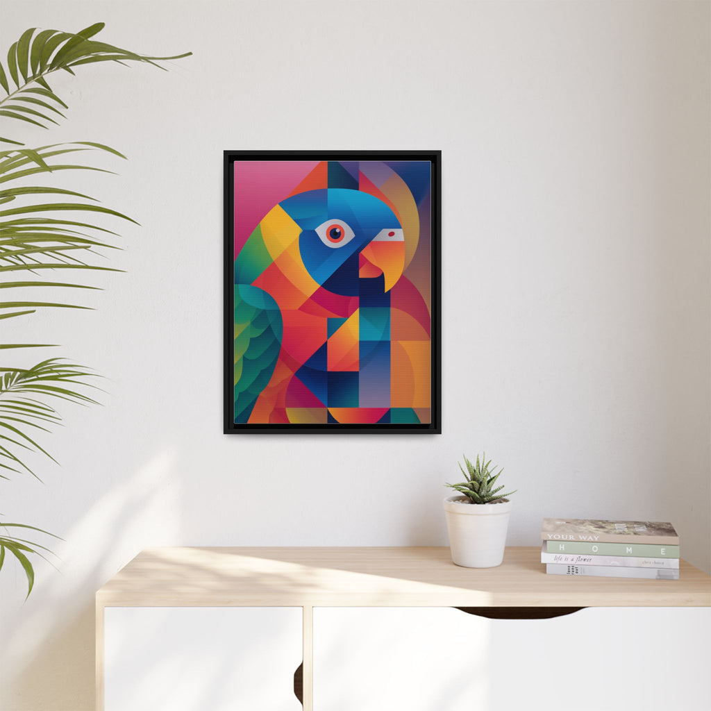 Prismatic Parrot: Cubist Deconstruction, Geometric Color Explosion   |  Personalized & Custom Orders Available
