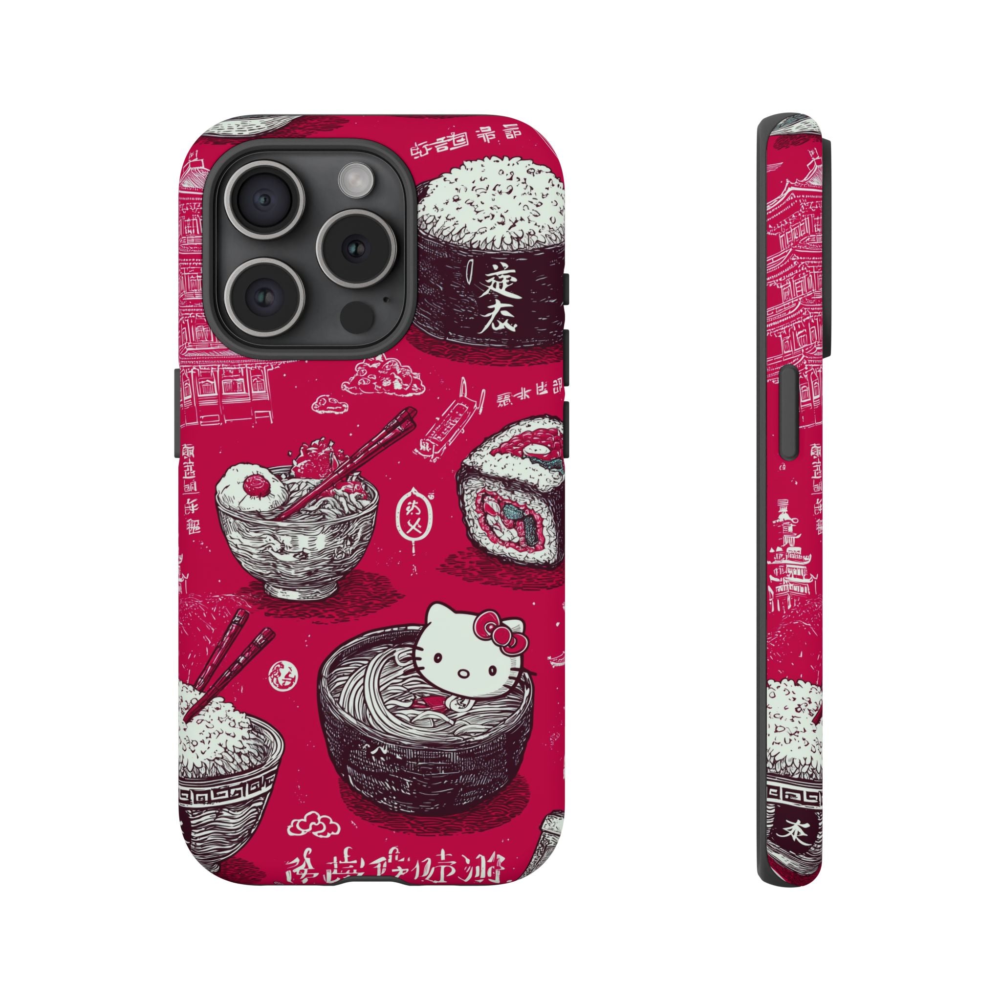 Japanese Kitty Vibrant Phone Case - Tough Case | Funky, Colorful, Unique Design for Personalization, Gift, Accessory, Protection, Trendy