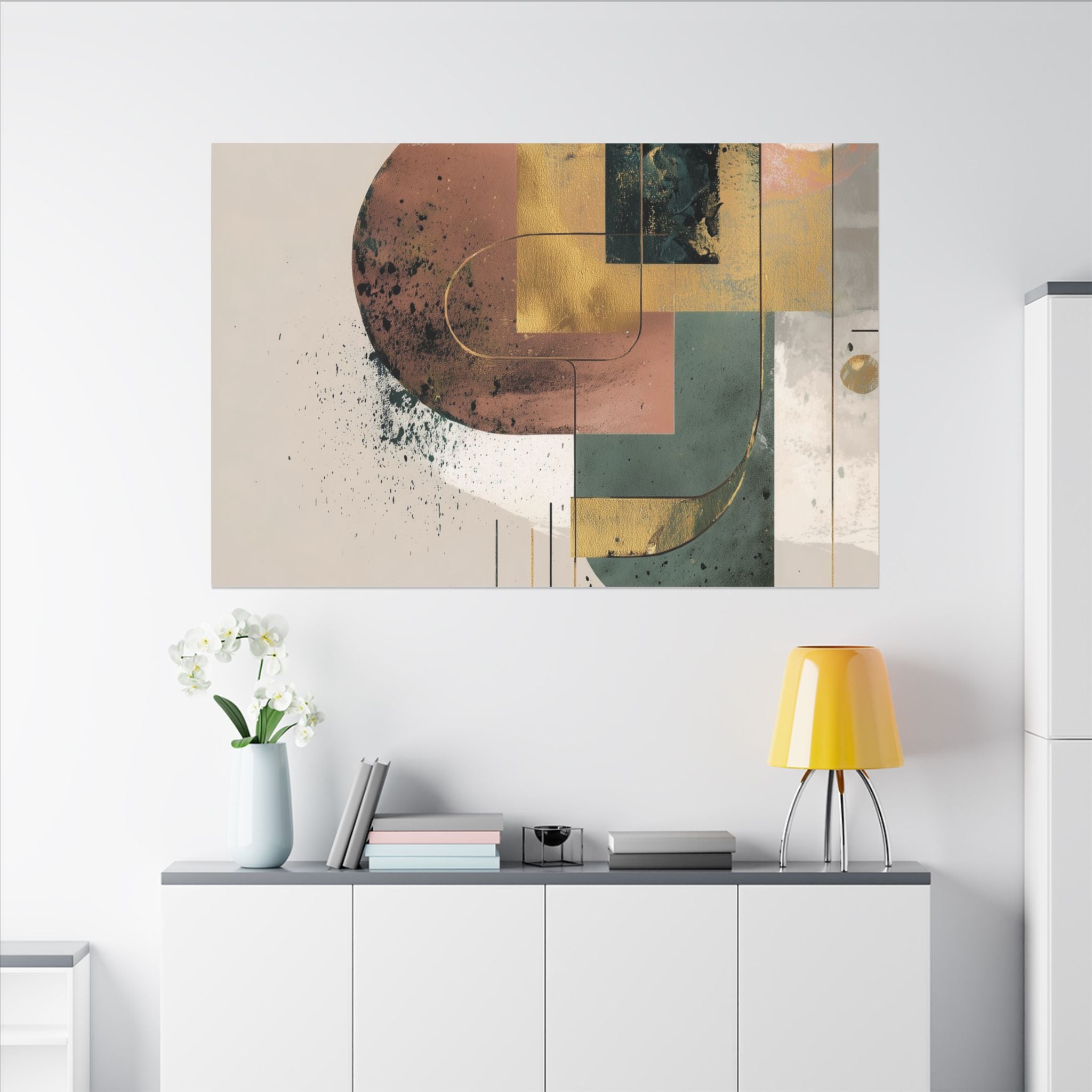 Geometric Harmony: Abstract Composition, Modernist Minimalism, Ethereal Design Layers   |   Custom Orders Accepted
