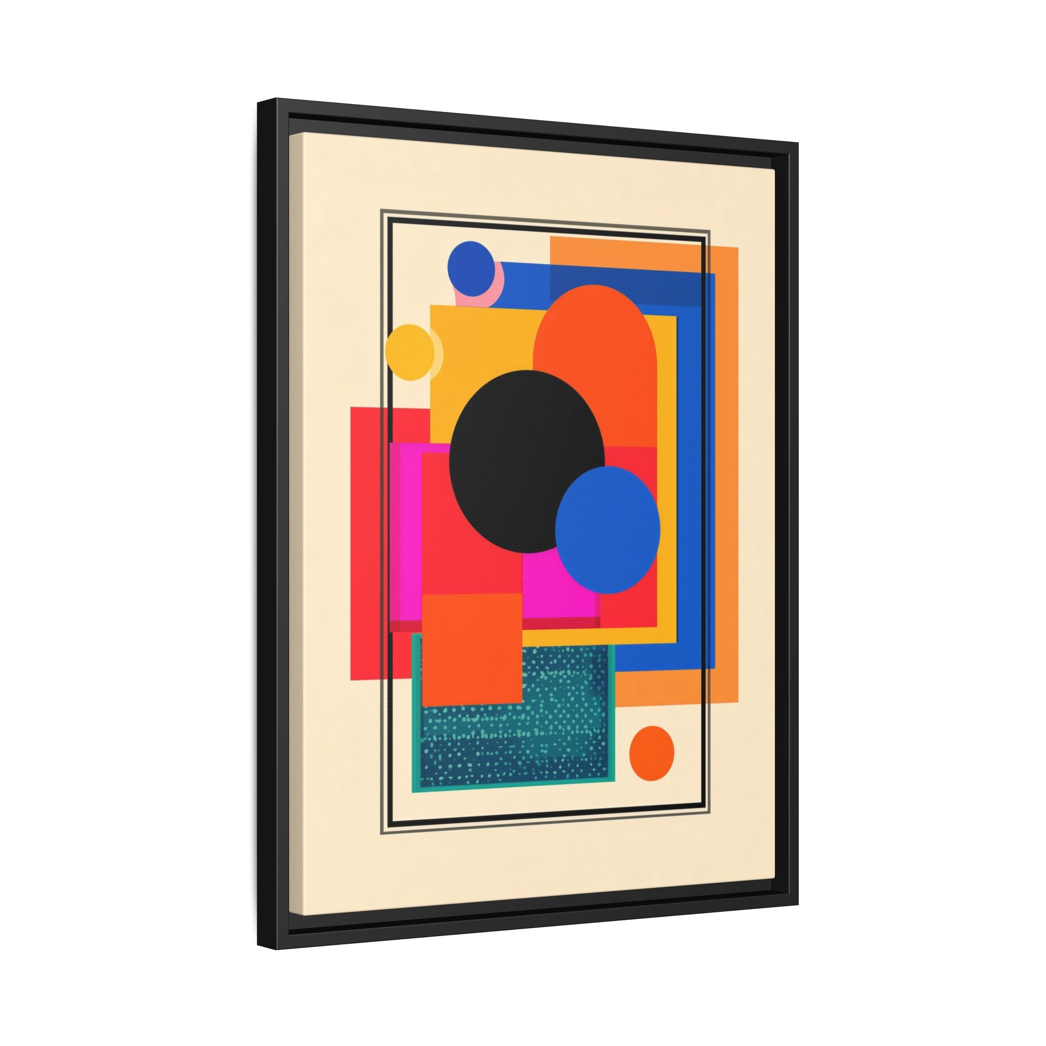Geometric Harmony: Abstract Color Blocks, Mid-Century Modern Design, Minimalist Art Composition   |   Custom Orders Accepted