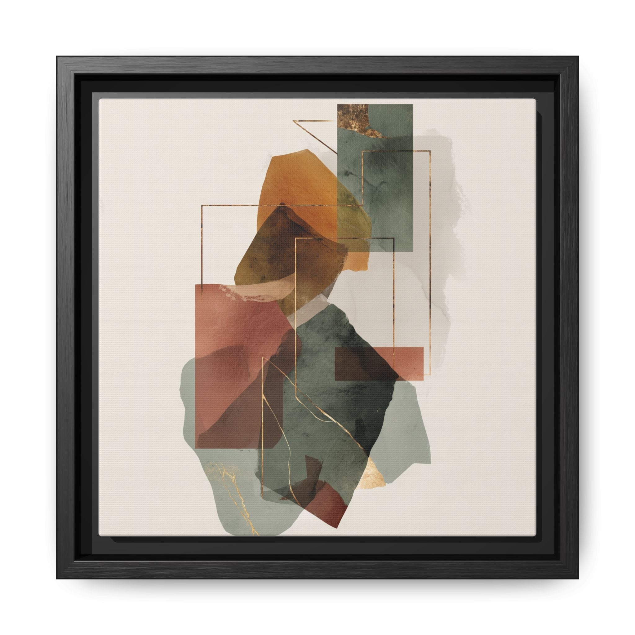 Harmonic Geometries: Architectural Abstraction, Earthy Palette, Minimalist Composition   |   Custom Orders Accepted