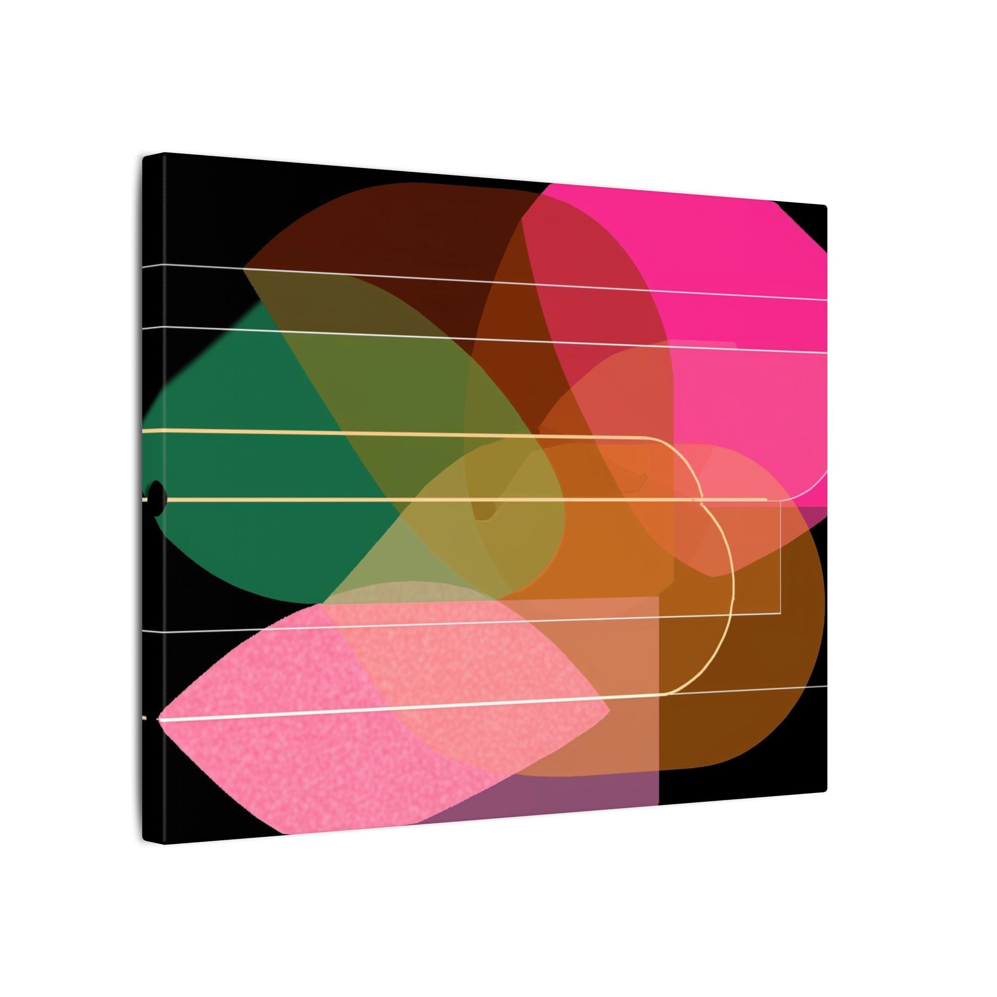 Chromatic Convergence: Layered Abstract Forms, Organic Geometric Interplay, Translucent Color Spectrum   |   Custom Orders Accepted