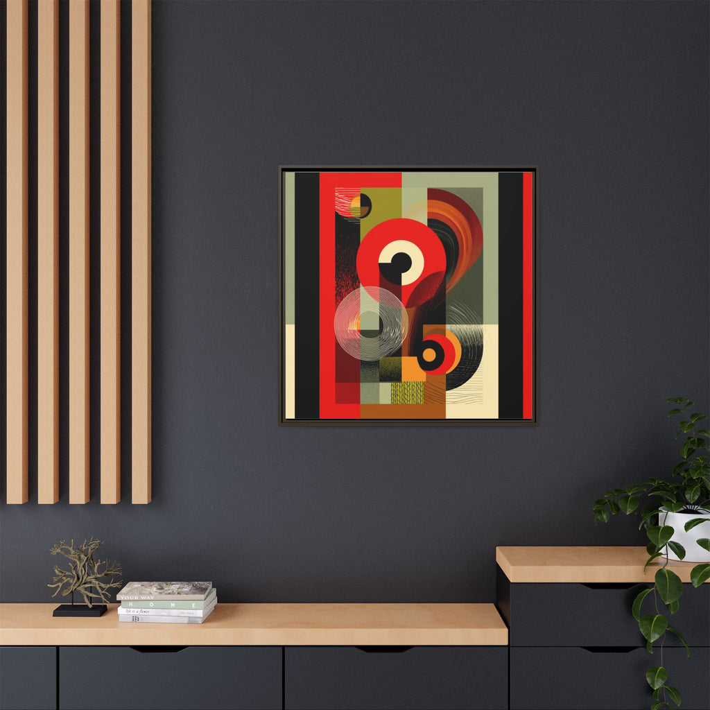 Chromatic Geometrics: Abstract Constructivist Composition, Modernist Color Blocking, Layered Circular Forms   |   Custom Orders Accepted