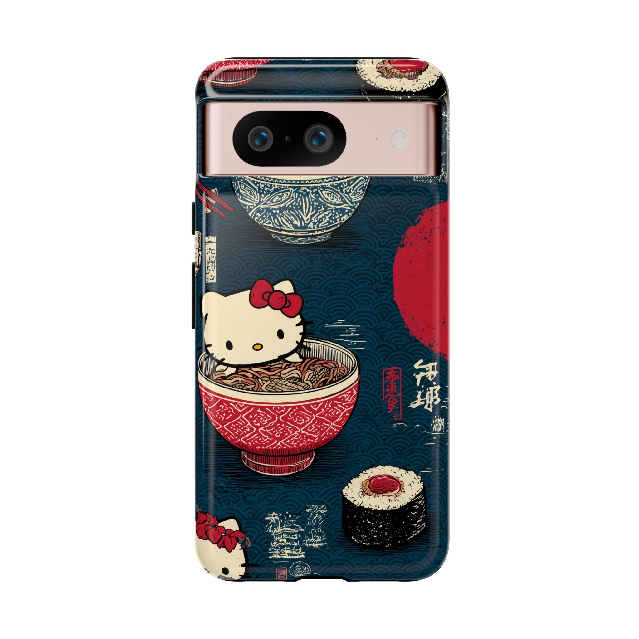 Japanese Kitty Sushi Vibrant Phone Case - Tough Case | Funky, Colorful, Unique Design for Gift, Accessory, Protection, Trendy