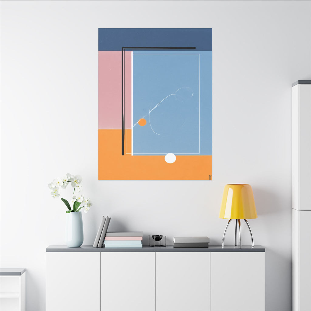 Geometric Harmony: Abstract Minimalist Composition, Modernist Color Fields, Constructivist Design Principles   |   Custom Orders Accepted