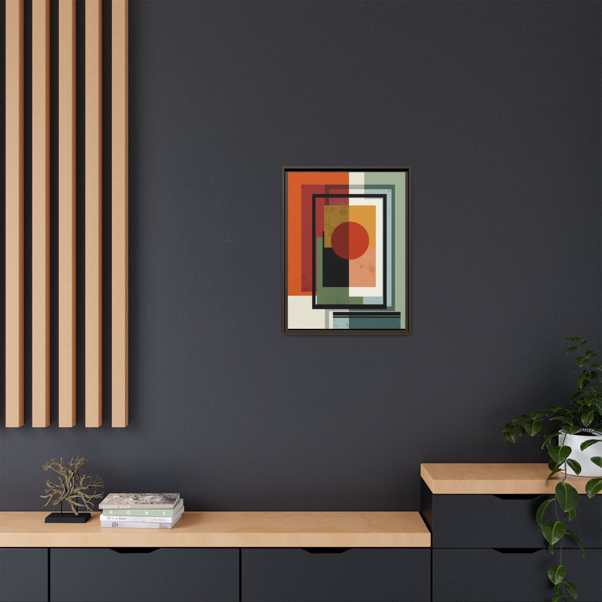 Geometric Harmonies: Mid-Century Modern Composition, Constructivist Inspiration, Abstract Rectangular Interplay   |   Custom Orders Accepted