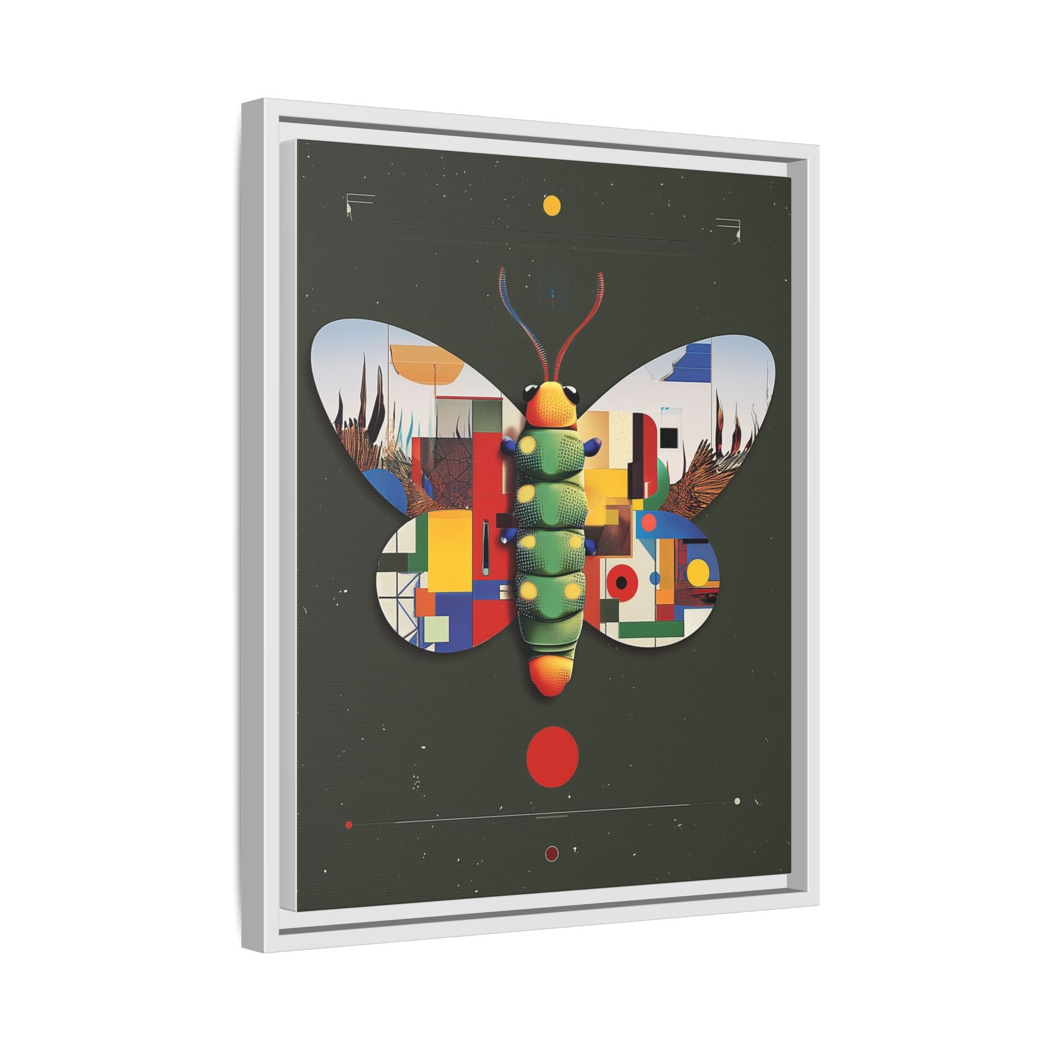 Geometric Butterfly: Bauhaus Digital Mosaic, Technological Nature Composition   |    Custom Orders Available