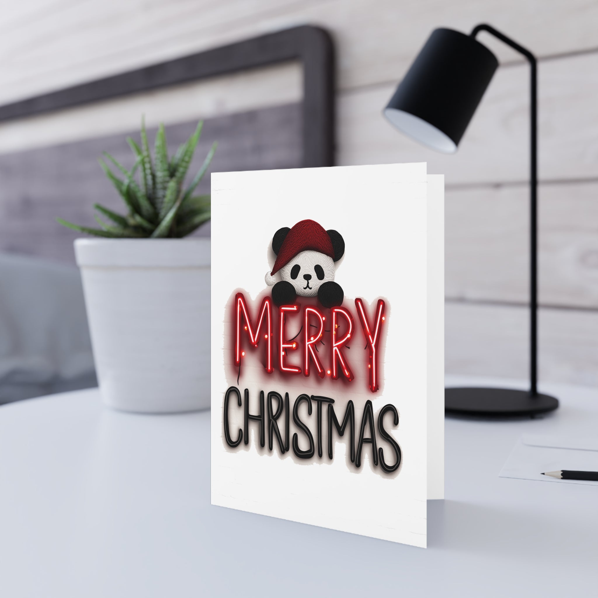 Holiday Cheer Digital Sketch: Festive Bear Illustration, Modern Christmas Graphic, Whimsical Seasonal Design | Custom Orders Accepted