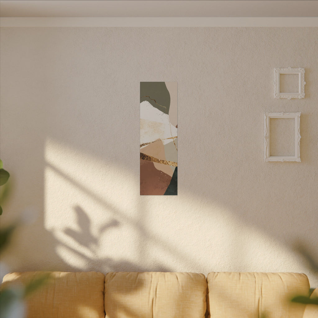 Canvas Print, Abstract Earthy Gold Wall Art, Modern Designer Home Decor, Stretched Matte Canvas; Thick, Multi-Size, Office Decor