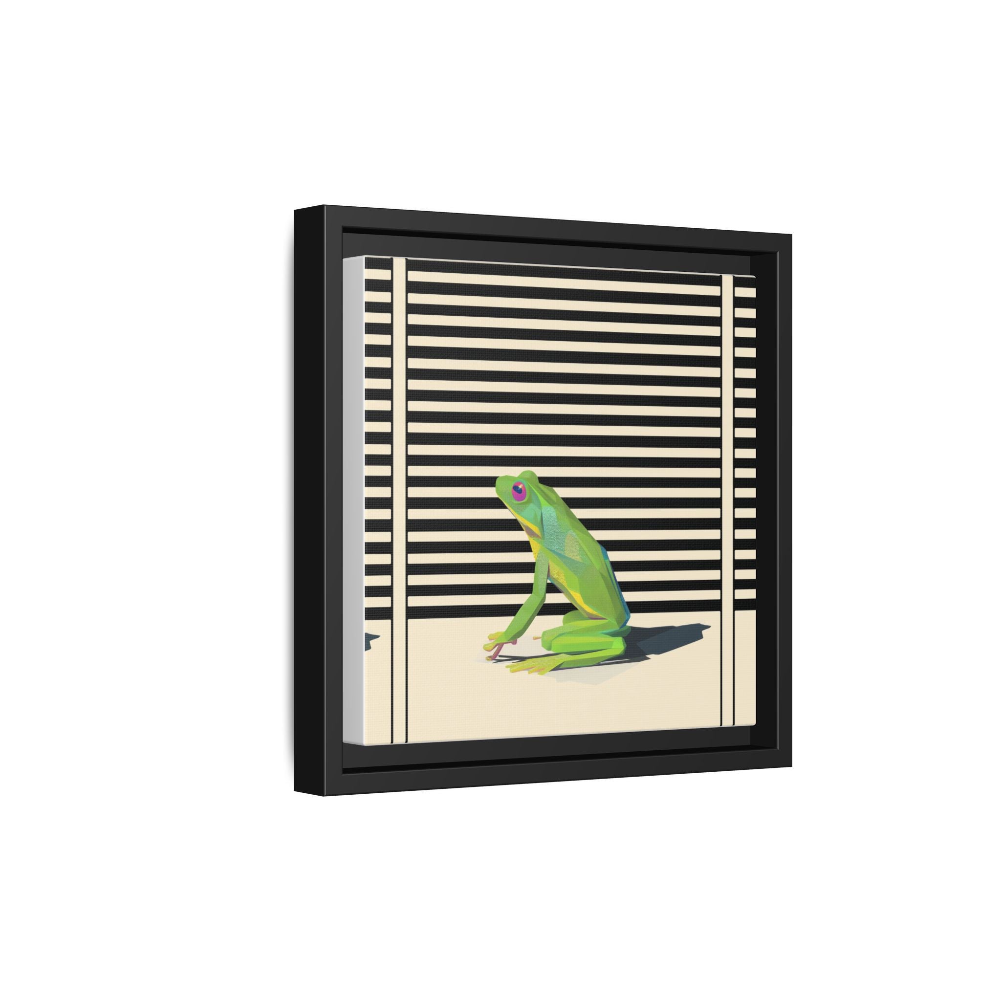 Geometric Frog Persona: Modern Wildlife Illustration, Vibrant Graphic Design   |  Personalized & Custom Orders Available