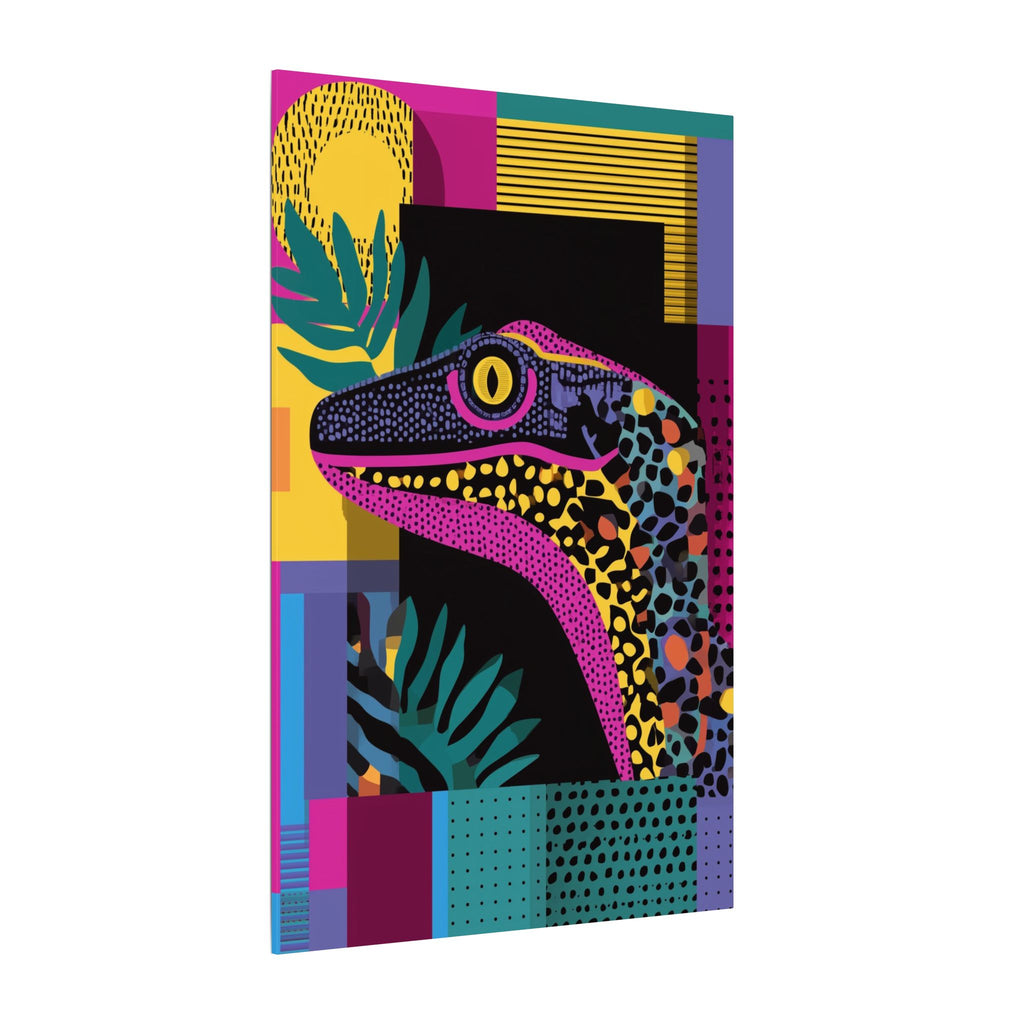 Geometric Reptile Fusion: Pop Art Lizard, Mosaic Textures, Vibrant Color Blocks   |  Personalized & Custom Orders Available