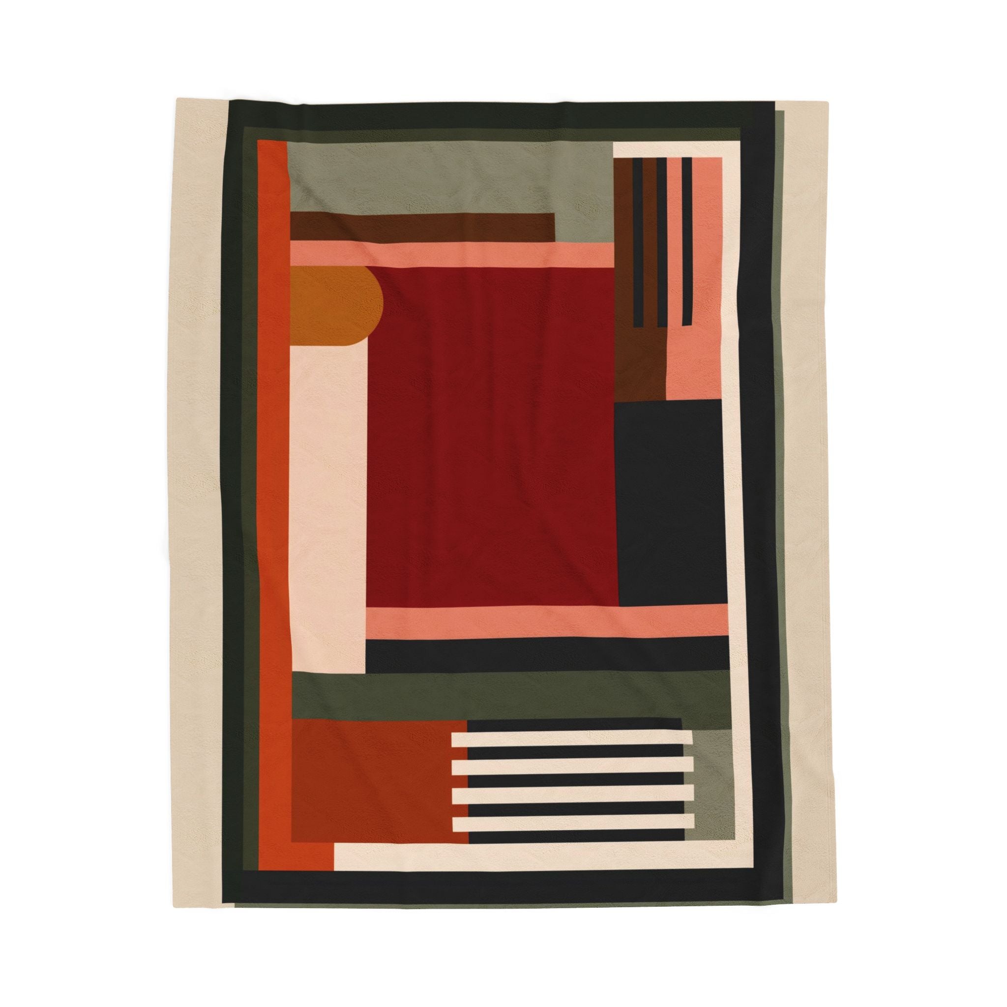 Geometric Harmony: Modernist Color Symphony, Abstract Spatial Composition   |    Custom Orders Available