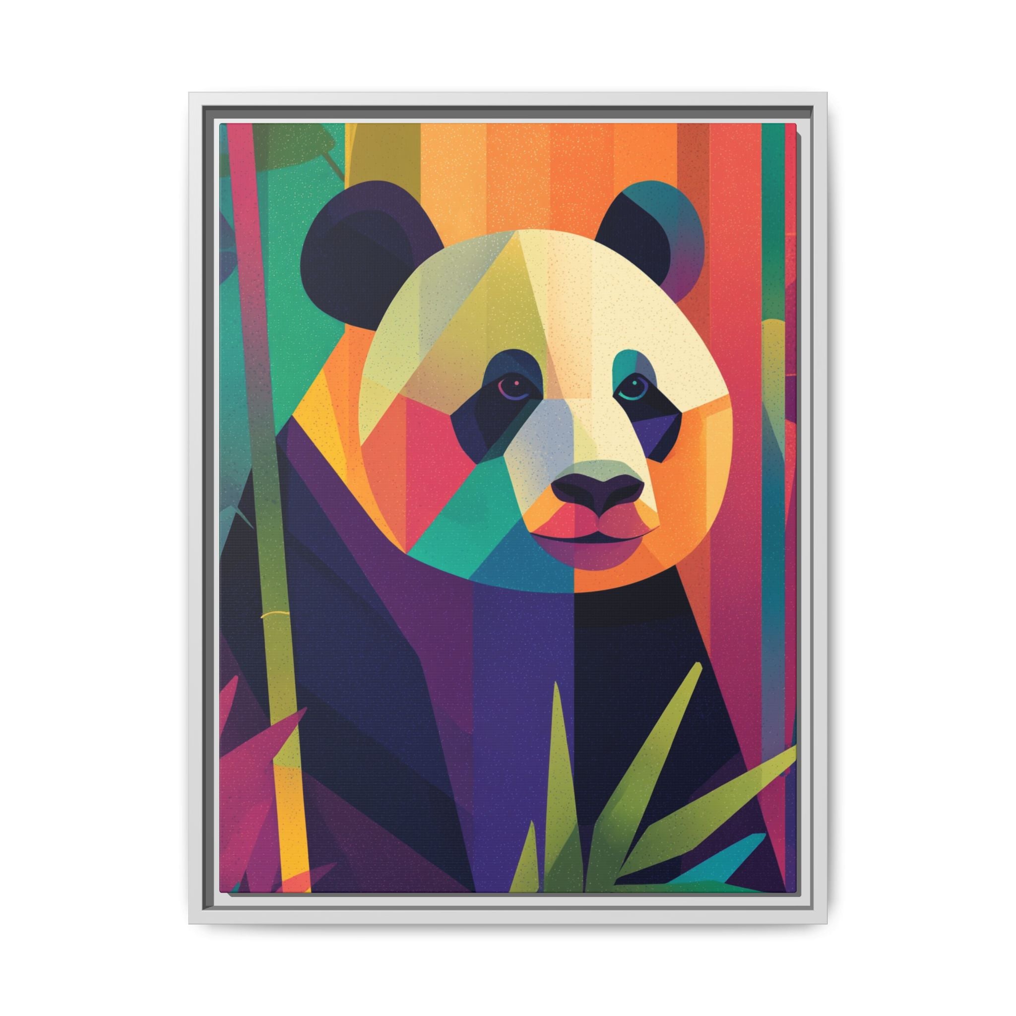 Geometric Panda Framed Print : Kaleidoscope Panda, Digital Art Illustration   |  Personalized & Custom Orders Available