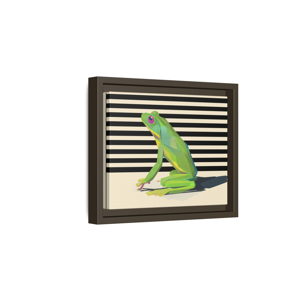 Geometric Frog: Minimalist Animal Portrait, Modern Graphic Design   |    Custom Orders Available