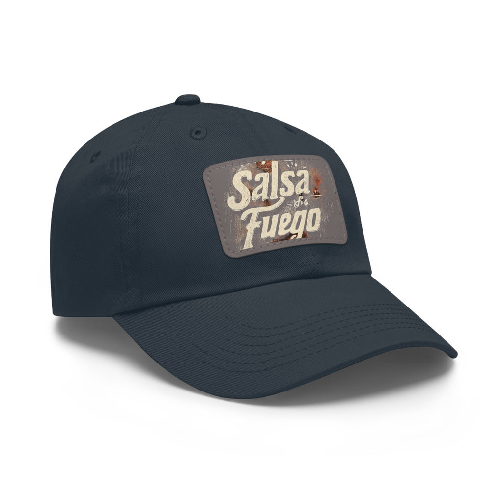 Salsa Fuego Dad Hat with Leather Patch (Rectangle)
