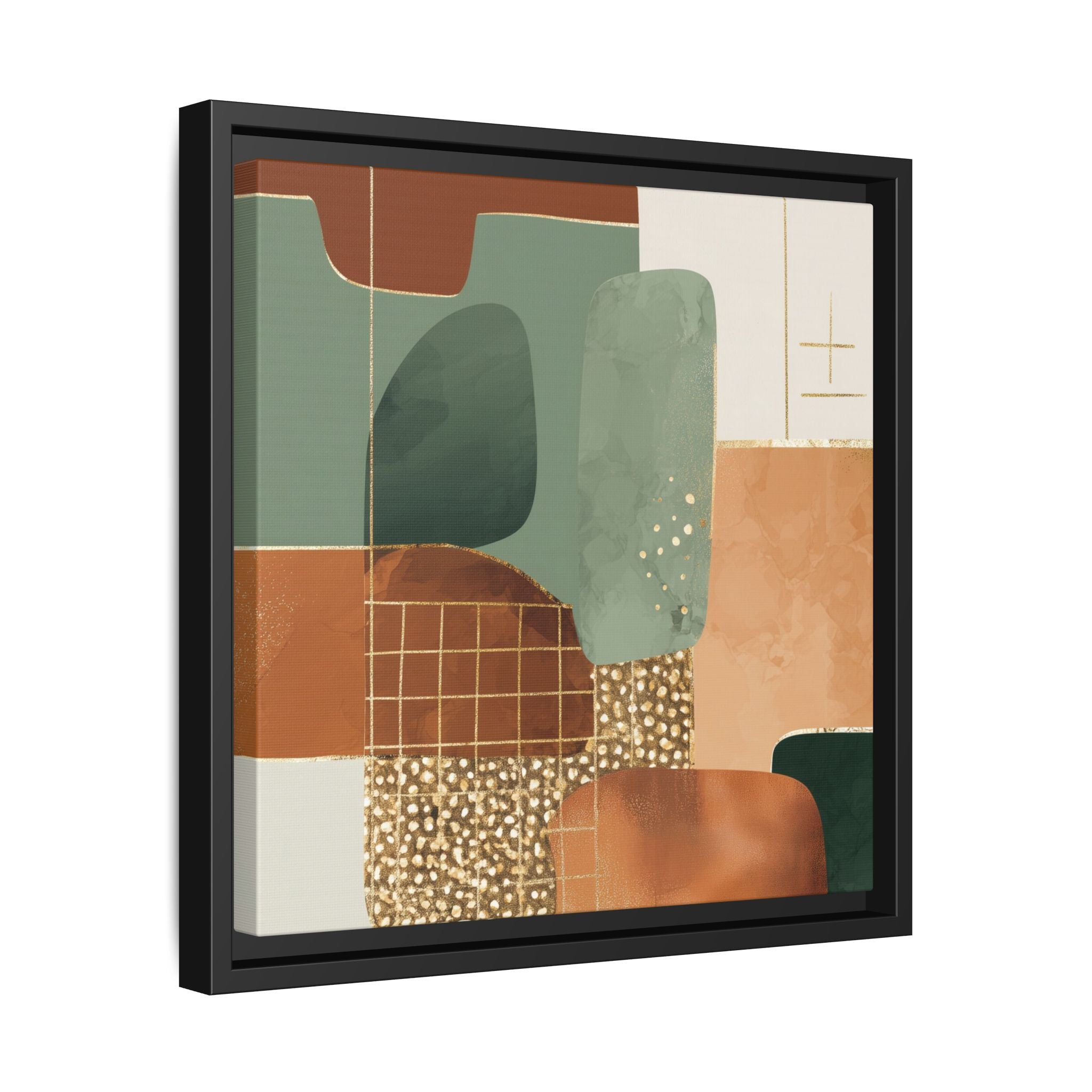 Geometric Harmony: Abstract Minimalist Art, Mid-Century Modern Design, Organic Shapes Composition   |   Custom Orders Accepted