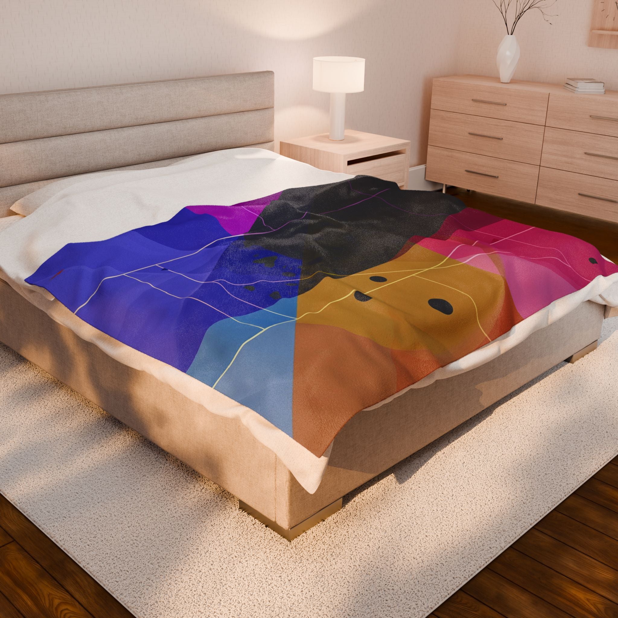 Geometric Harmonic: Abstract Architectural Composition, Vibrant Color Grid Exploration   |    Custom Orders Available