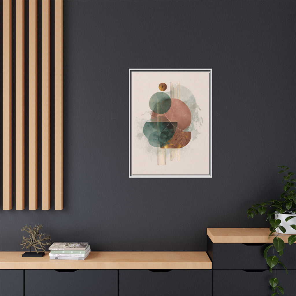 Translucent Geometries: Abstract Circles, Mid-Century Minimalism, Watercolor Layers   |   Custom Orders Accepted