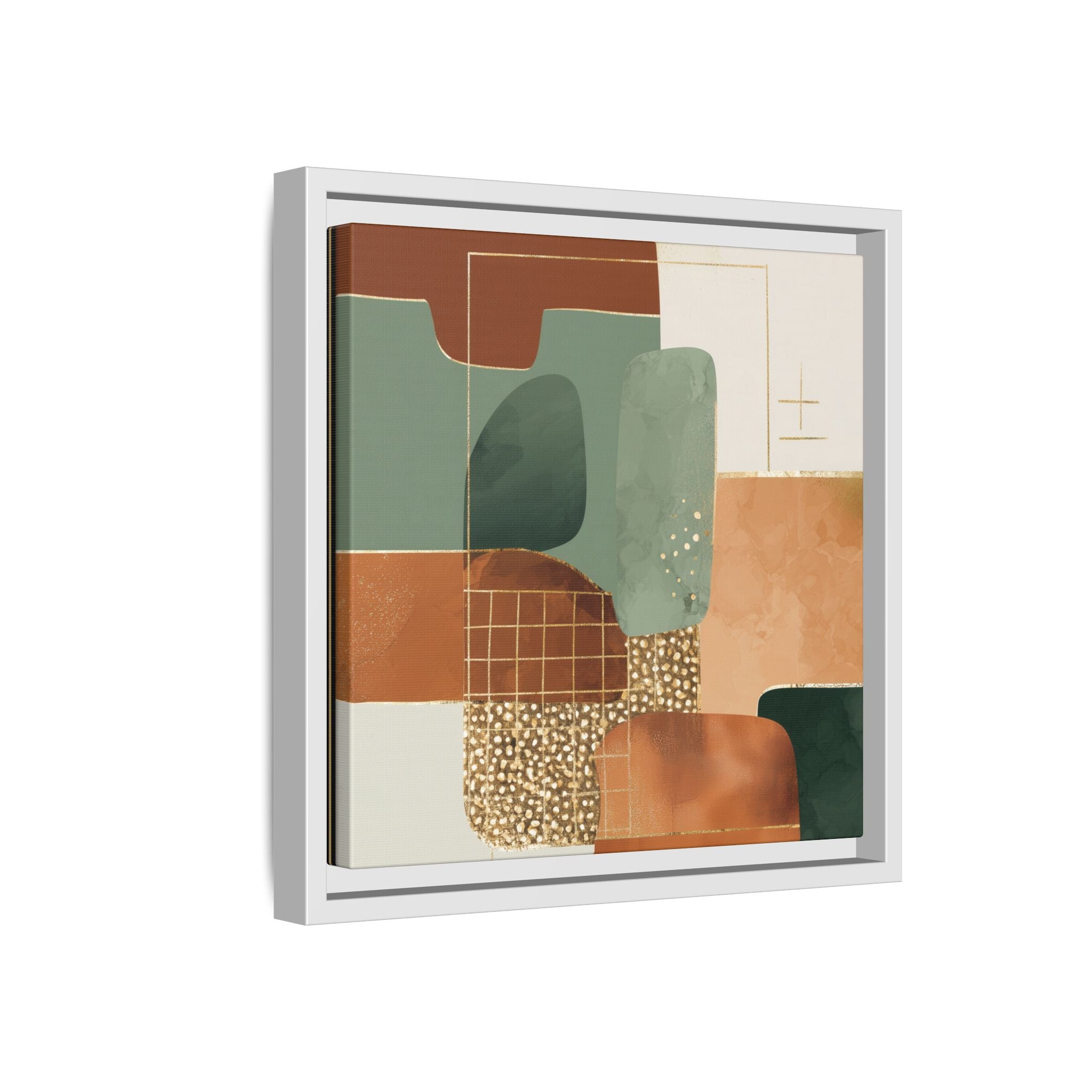 Geometric Harmony: Abstract Minimalist Art, Mid-Century Modern Design, Organic Shapes Composition   |   Custom Orders Accepted