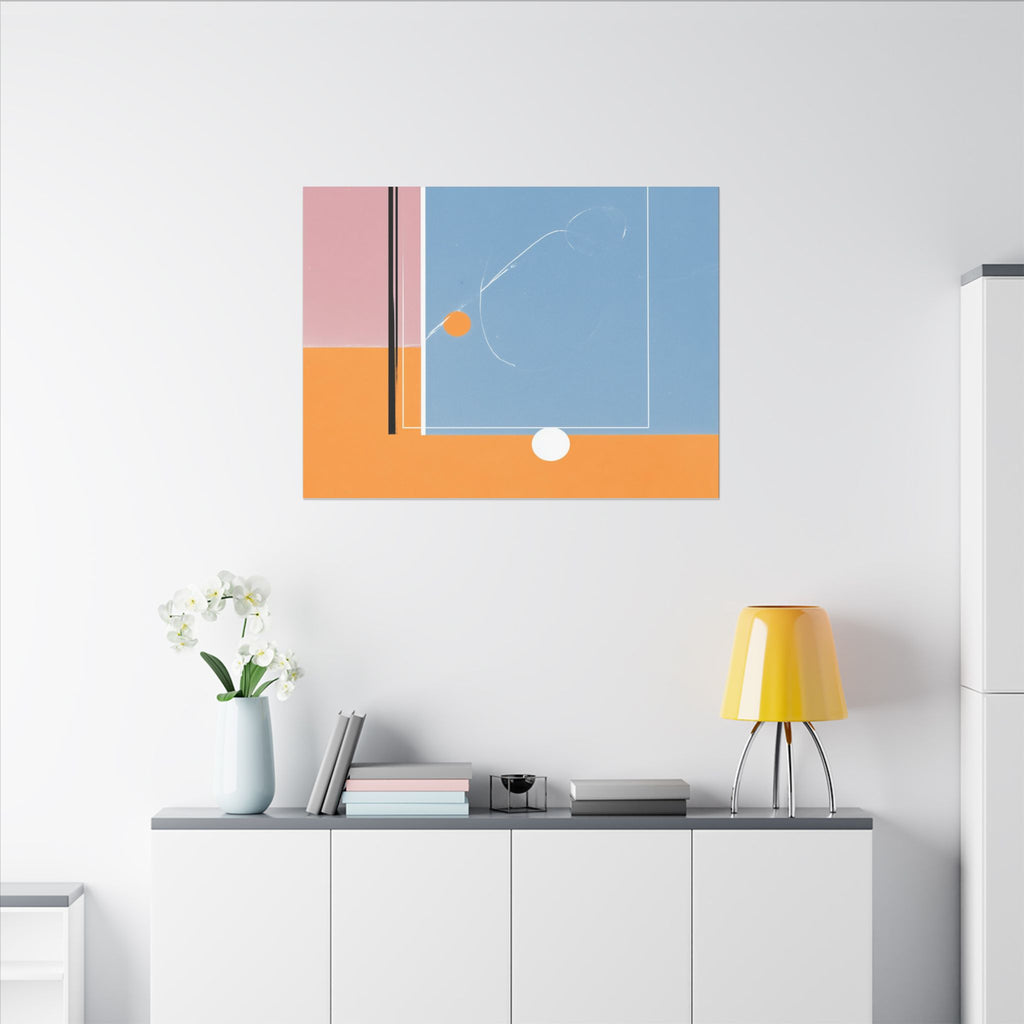 Geometric Harmony: Abstract Minimalist Composition, Modernist Color Fields, Constructivist Design Principles   |   Custom Orders Accepted