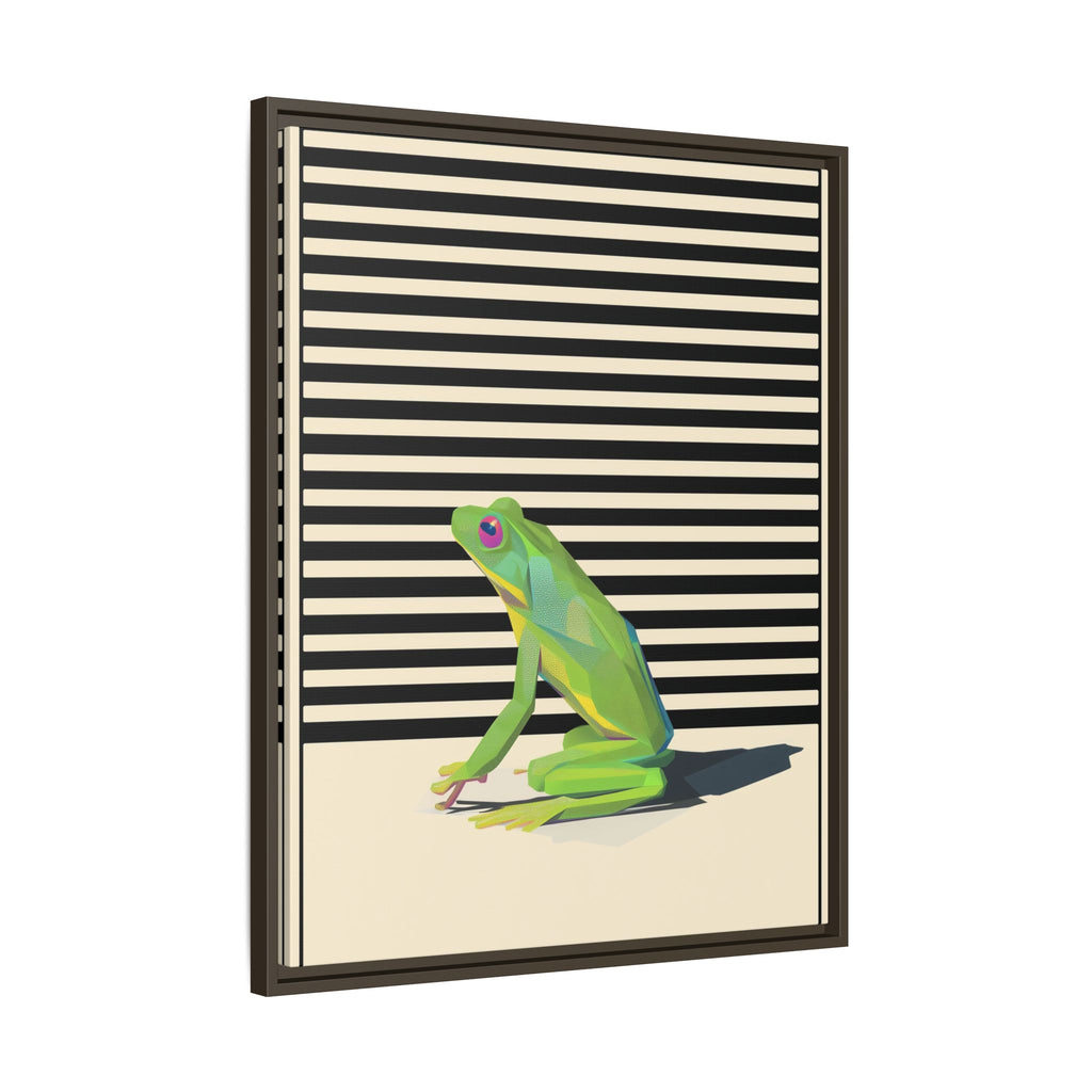 Geometric Frog Persona: Modern Wildlife Illustration, Vibrant Graphic Design   |  Personalized & Custom Orders Available