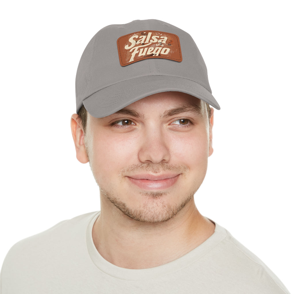 Salsa Fuego Dad Hat with Leather Patch (Rectangle)