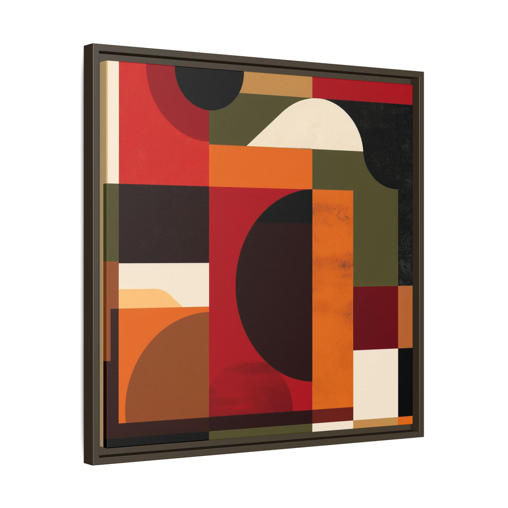 Geometric Convergence: Abstract Bauhaus Design, Constructivist Color Blocks, Architectural Art Composition   |   Custom Orders Accepted