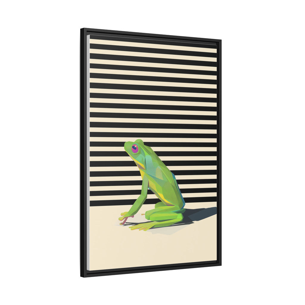 Geometric Frog Persona: Modern Wildlife Illustration, Vibrant Graphic Design   |  Personalized & Custom Orders Available
