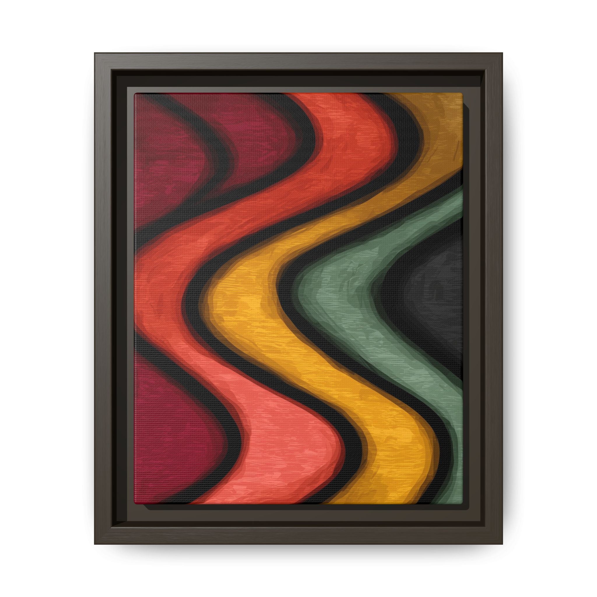 Undulating Rhythms: Vertical Wave Abstractions, Digital Color Flow, Minimalist Organic Motion   |   Custom Orders Accepted
