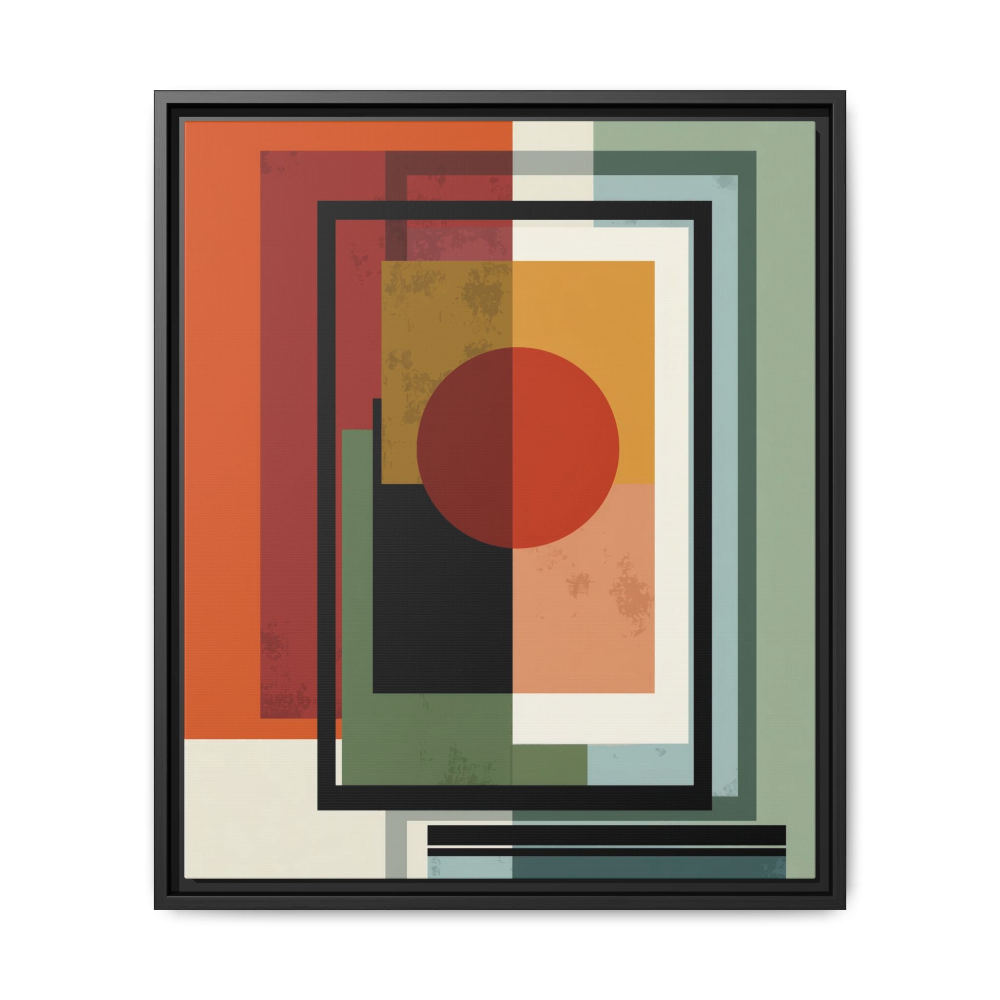 Geometric Harmonies: Mid-Century Modern Composition, Constructivist Inspiration, Abstract Rectangular Interplay   |   Custom Orders Accepted