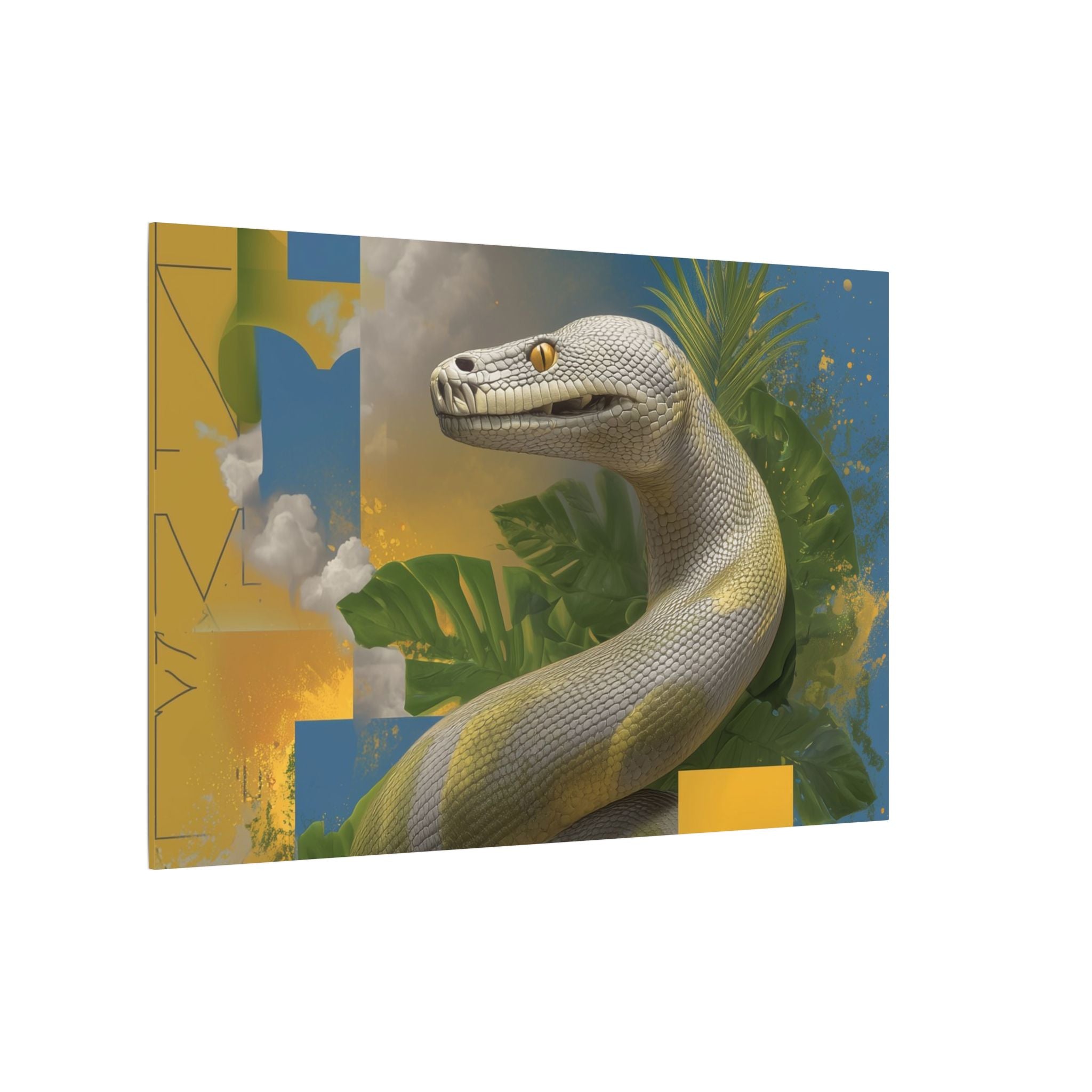 Serpent Geometry: Tropical Scales in Digital Art, Surreal Nature Composition   |    Custom Orders Available