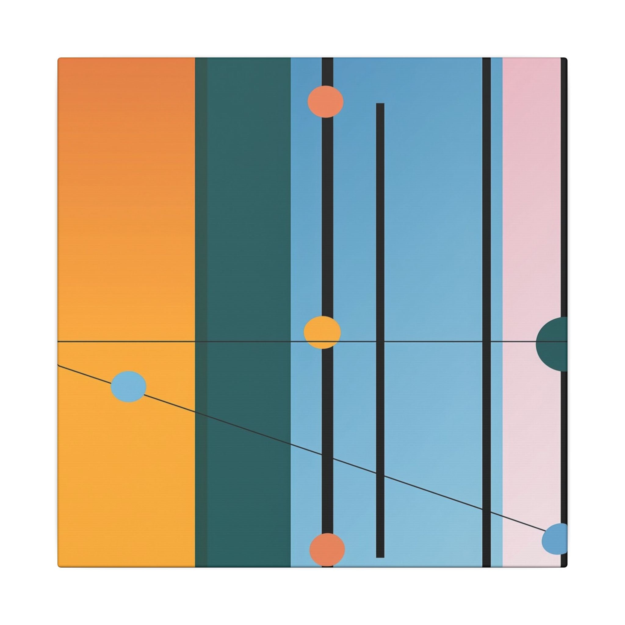 Geometric Networks: Constructivist Color Planes, Intersectional Design, Minimalist Spatial Composition   |   Custom Orders Accepted