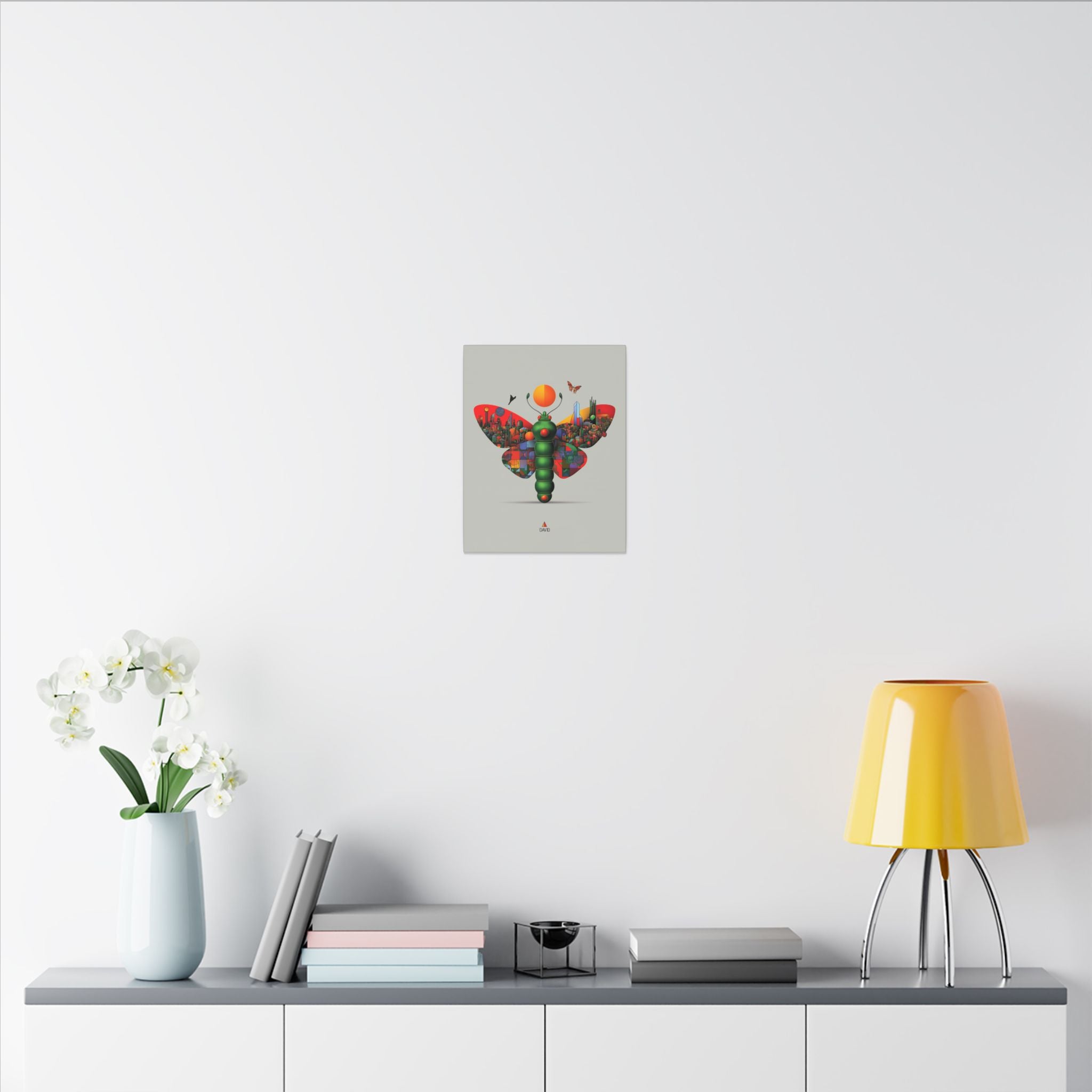 Personalized Butterfly Print: Geometric Urban Landscape, Futuristic Digital Art   |    Custom Orders Available