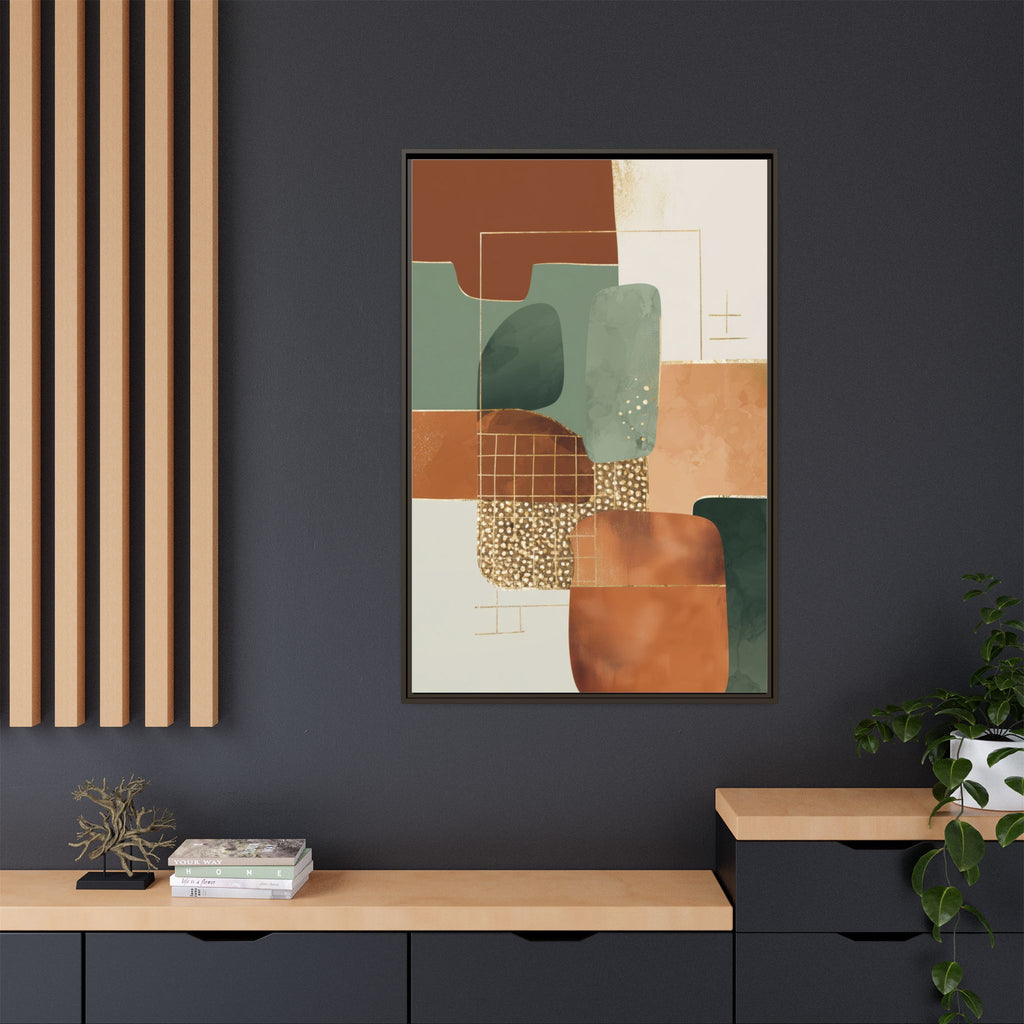 Geometric Harmony: Abstract Minimalist Art, Mid-Century Modern Design, Organic Shapes Composition   |   Custom Orders Accepted
