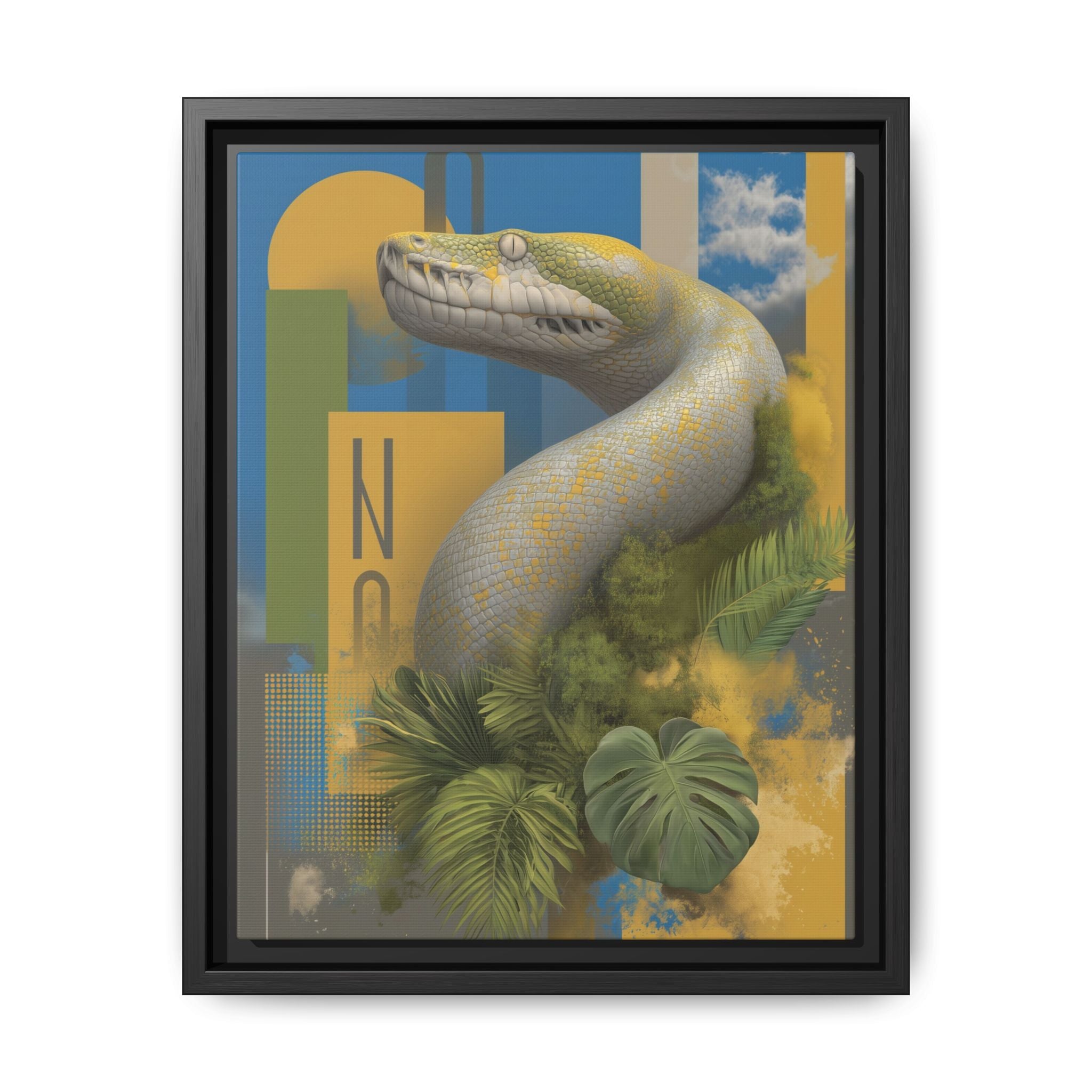 Serpent's Geometry: Tropical Realism, Digital Wildlife Composition   |    Custom Orders Available
