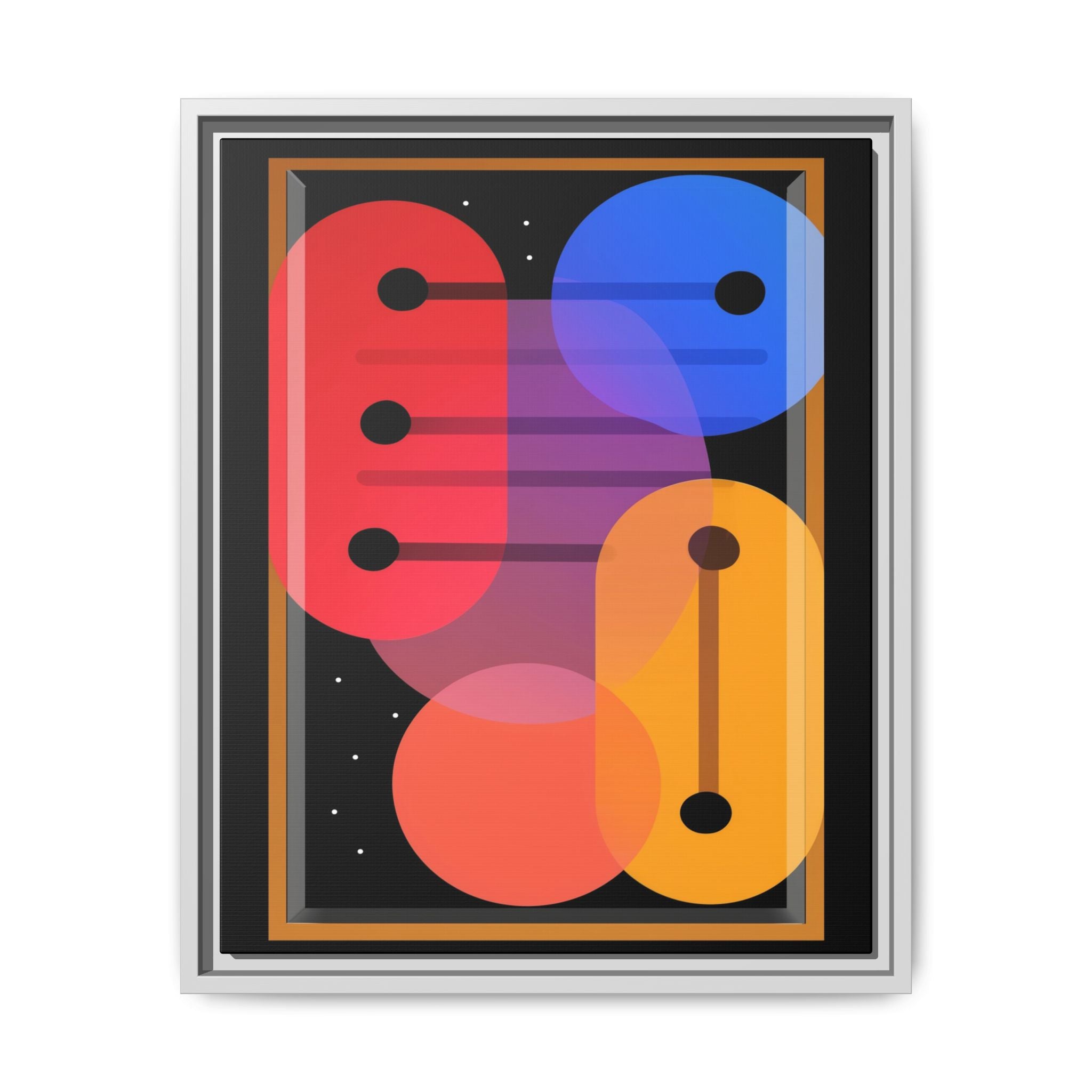 Celestial Geometry: Organic Shapes in Motion, Digital Abstract Composition, Vibrant Color Intersections   |   Custom Orders Accepted