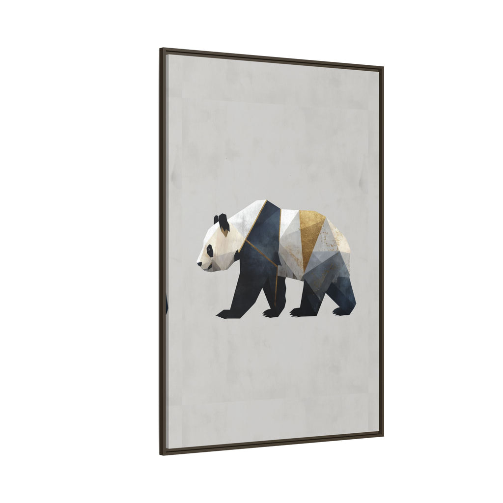 Geometric Panda: Cubist Animal Portrait, Modern Minimalist Art Style   |  Personalized & Custom Orders Available