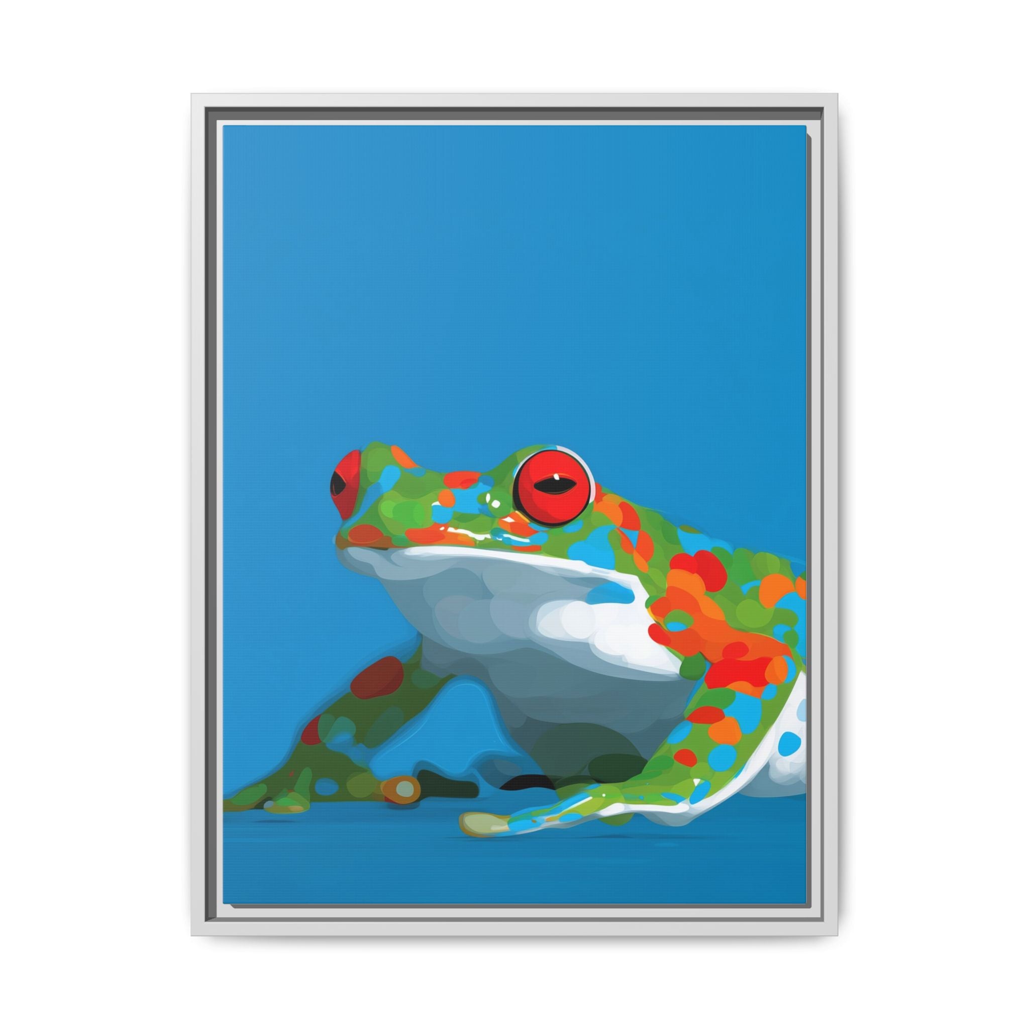 Mosaic Frog: Geometric Wildlife Art, Colorful Amphibian Print   |    Custom Orders Available