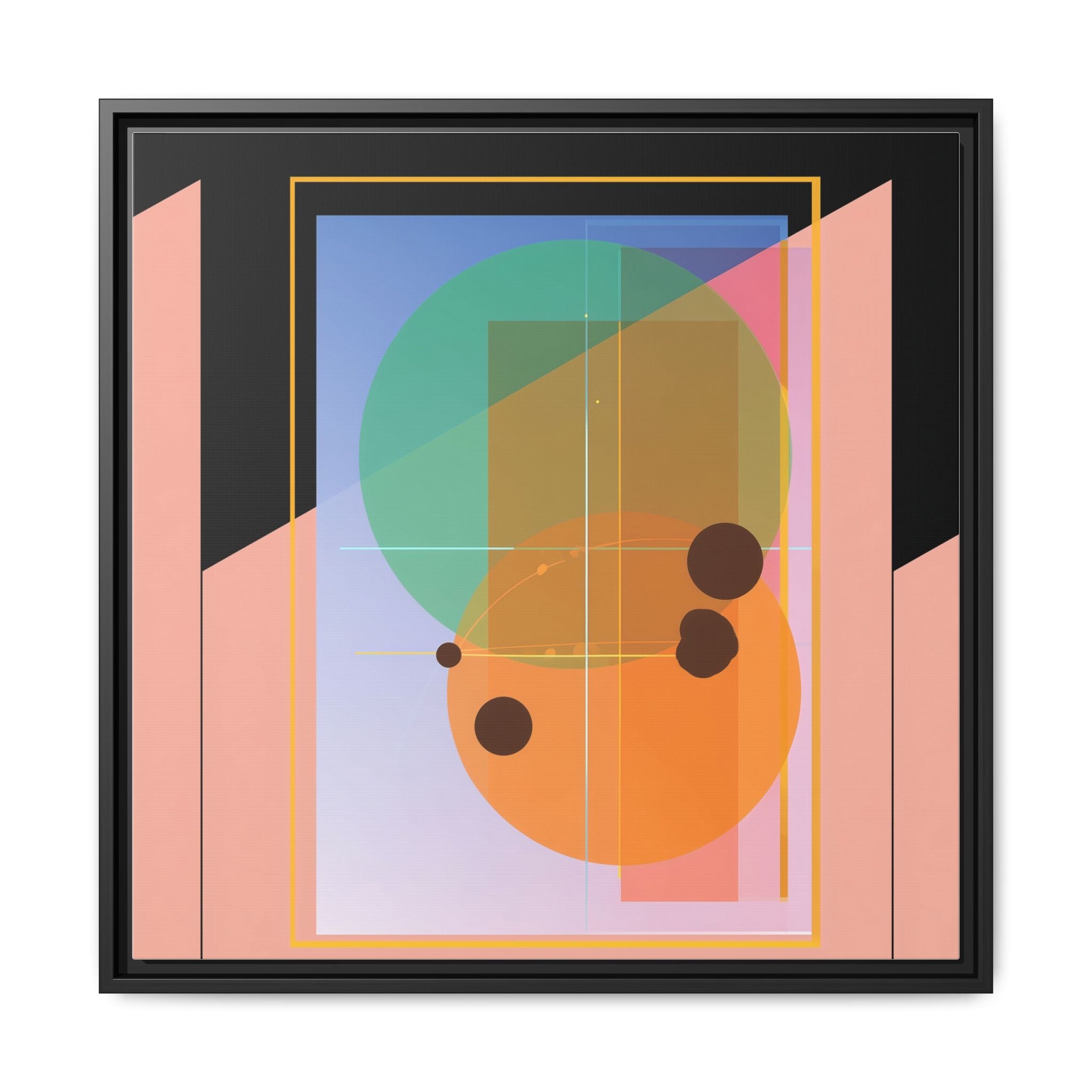 Geometric Harmony: Abstract Composition, Overlapping Shapes, Precision Design   |   Custom Orders Accepted