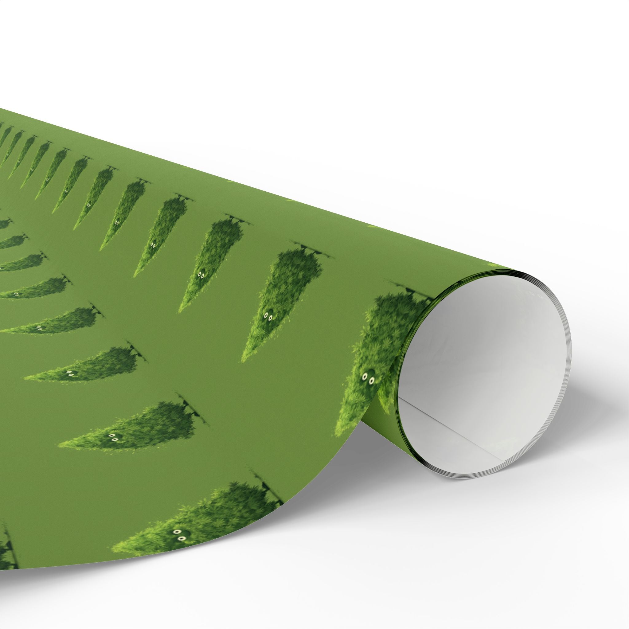 Cute Marijuana Bud Christmas Tree Festive Wrapping Paper - Gift Wrapping, Christmas, Birthday, Baby Shower, Jungle Theme