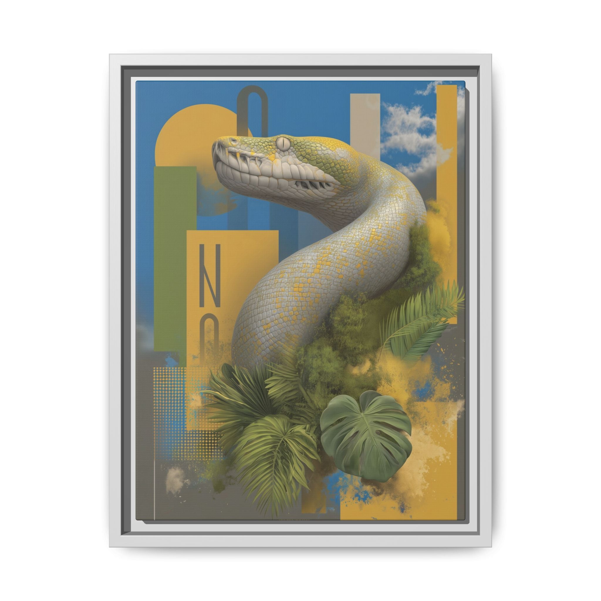 Serpent's Geometry: Tropical Realism, Digital Wildlife Composition   |    Custom Orders Available