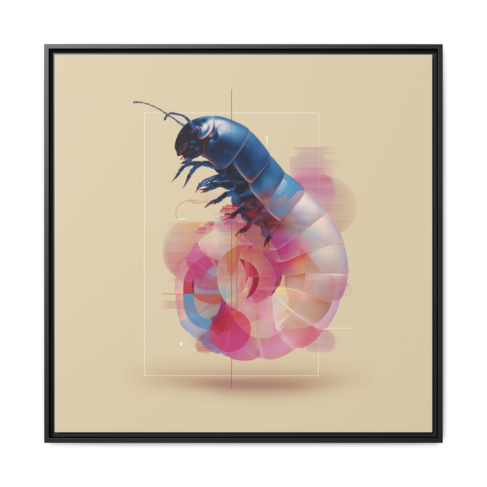 Exoskeleton Cipher: Digital Insect Rendering, Geometric Glitch Art   |    Custom Orders Available