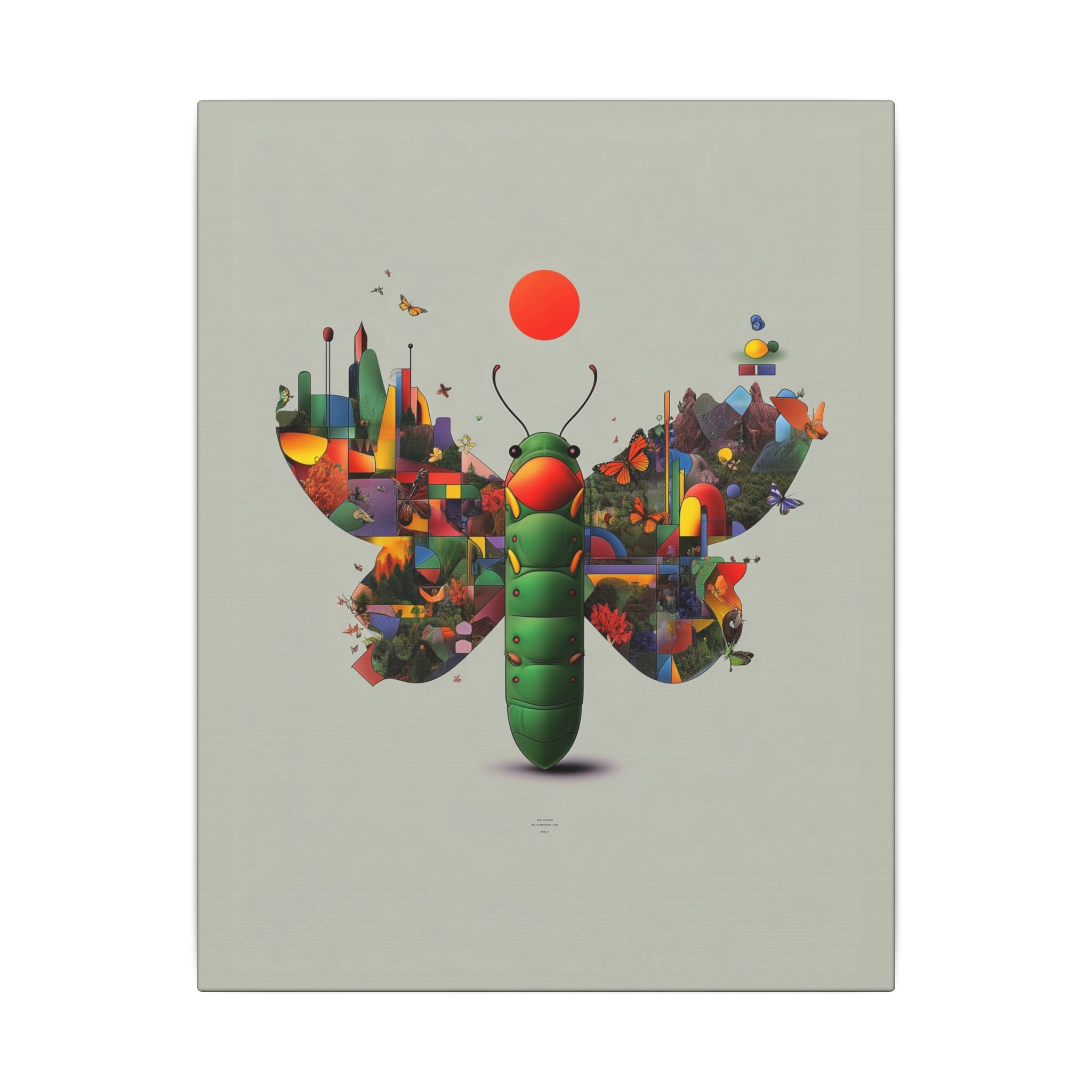 Metamorphosis of Geometry: Cubist Insect Symphony, Digital Nature Fragmentation   |    Custom Orders Available