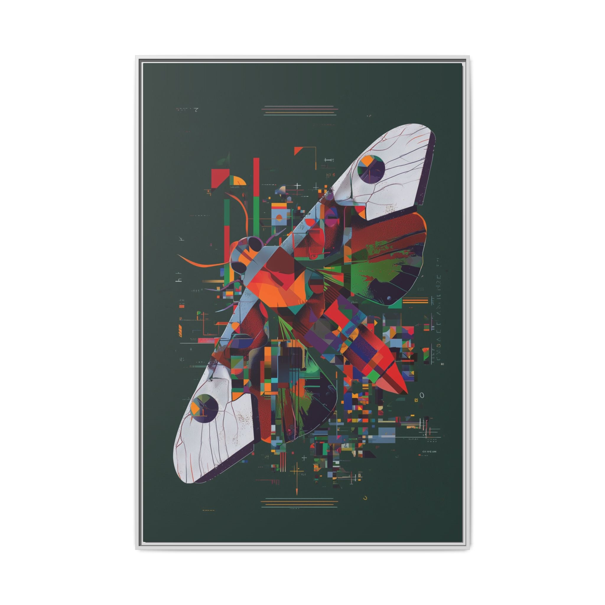 Butterfly Deconstruction: Geometric Digital Art, Pixelated Abstract Butterfly Wings   |    Custom Orders Available