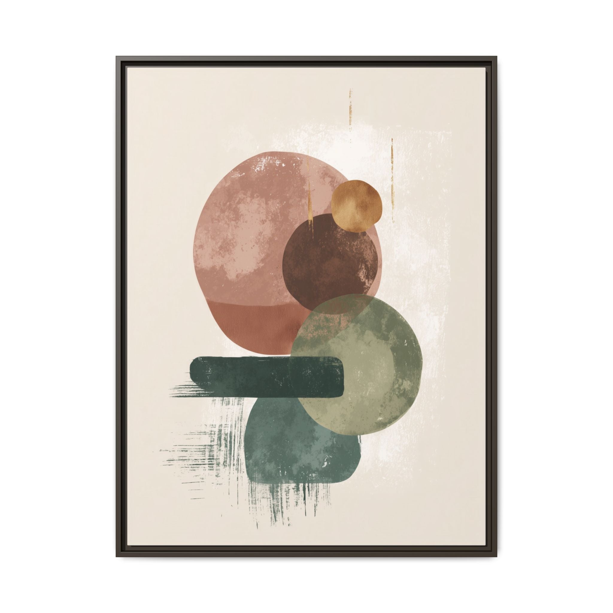 Organic Intersections: Watercolor Abstraction, Earth Tone Composition, Modern Minimalist Art   |   Custom Orders Accepted