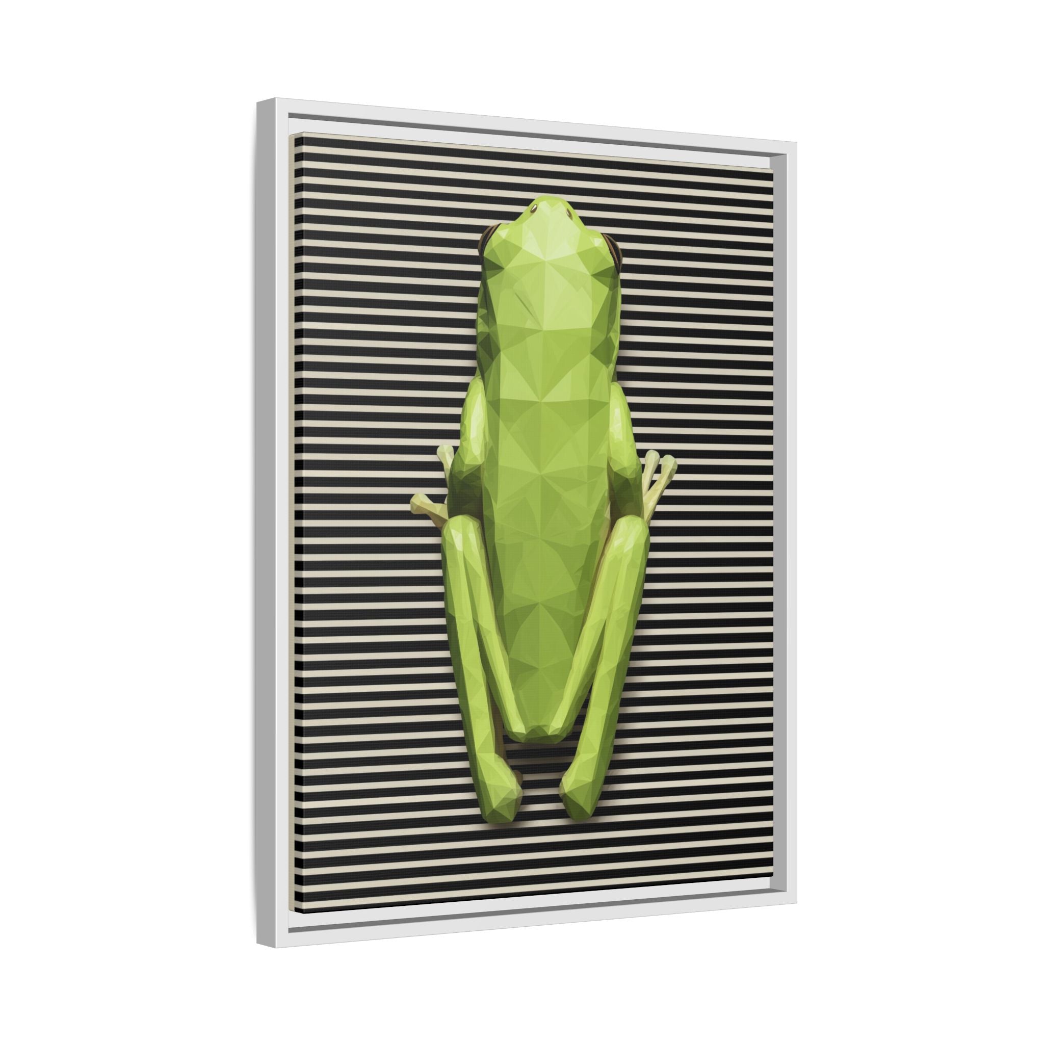 Geometric Frog: Low-Poly Digital Wildlife, Minimalist Angular Design   |    Custom Orders Available